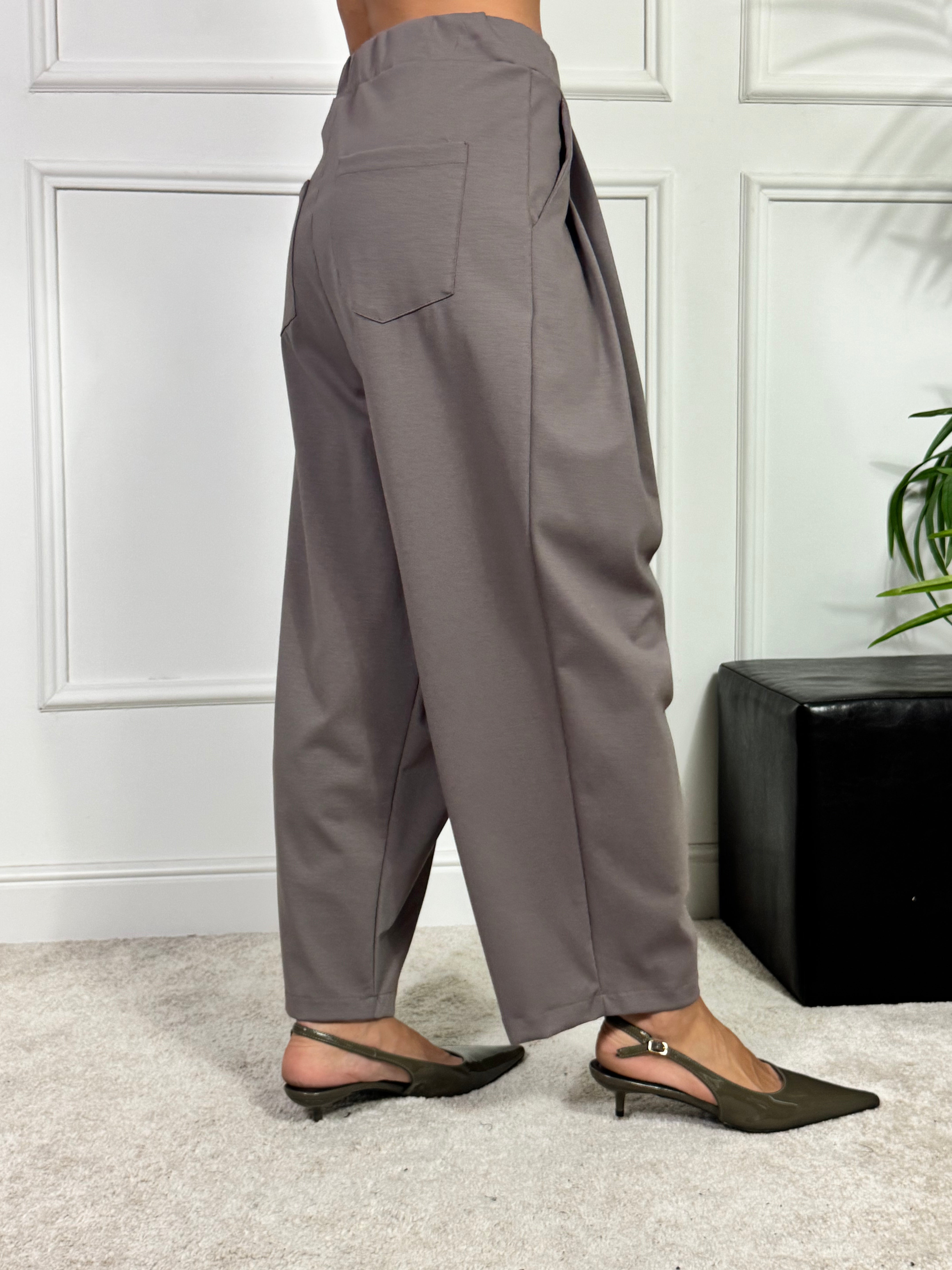 Pantalone PUNTO MILANO Victoria ILMH BALLOON CON PINCES LATERALE