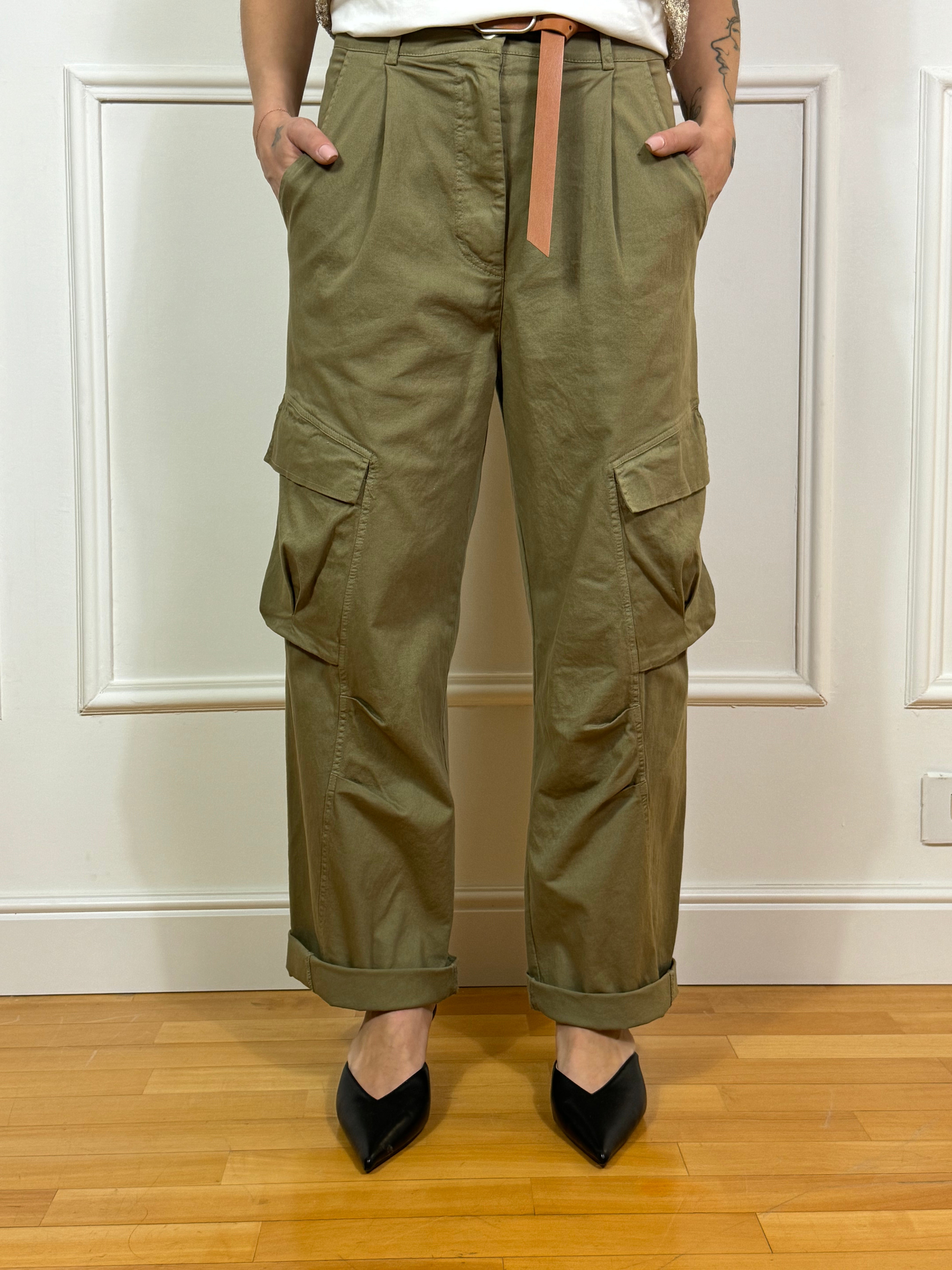 Pantalone Susy Mix CON TASCONI e cinturina