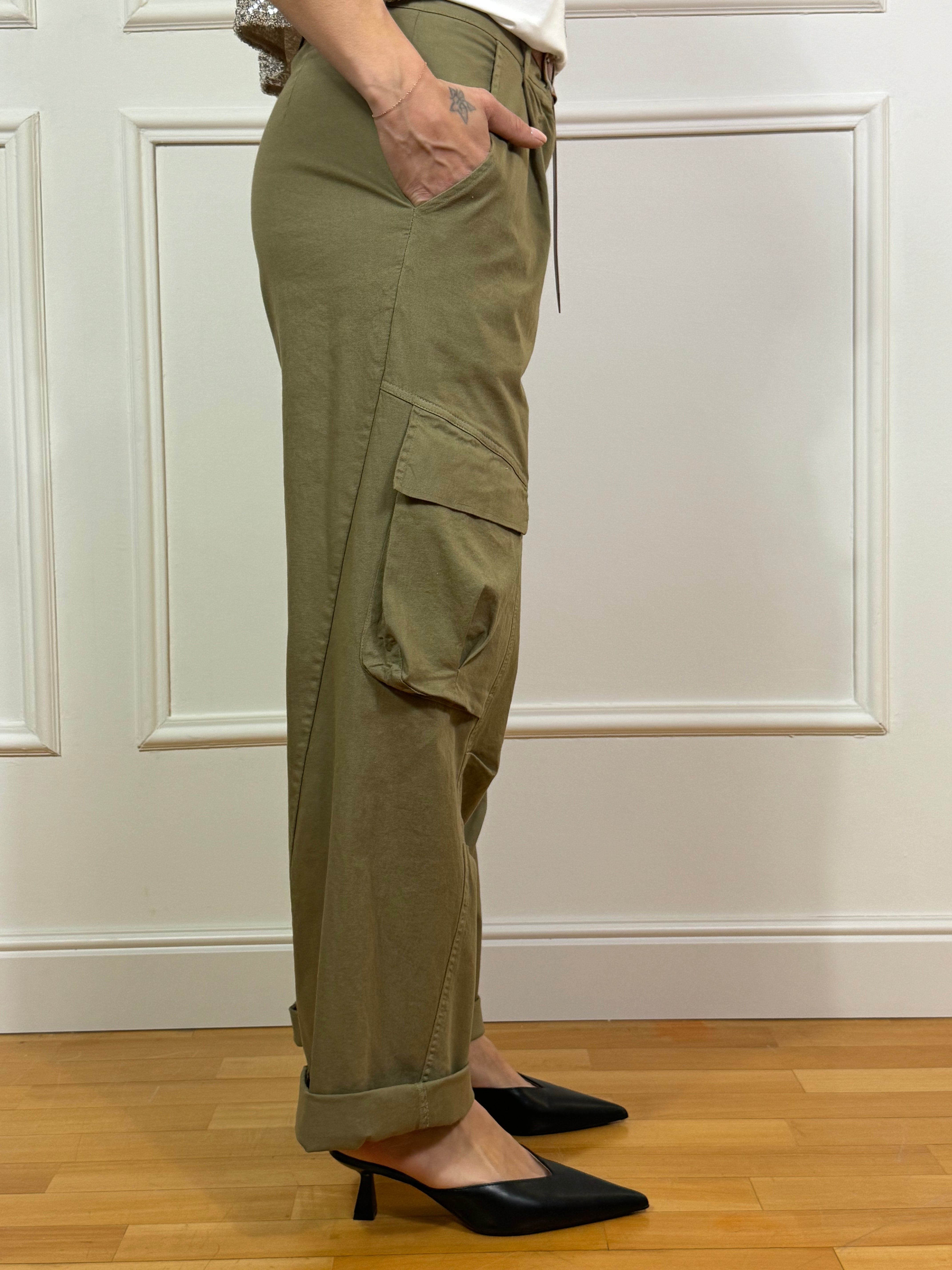 Pantalone Susy Mix CON TASCONI e cinturina