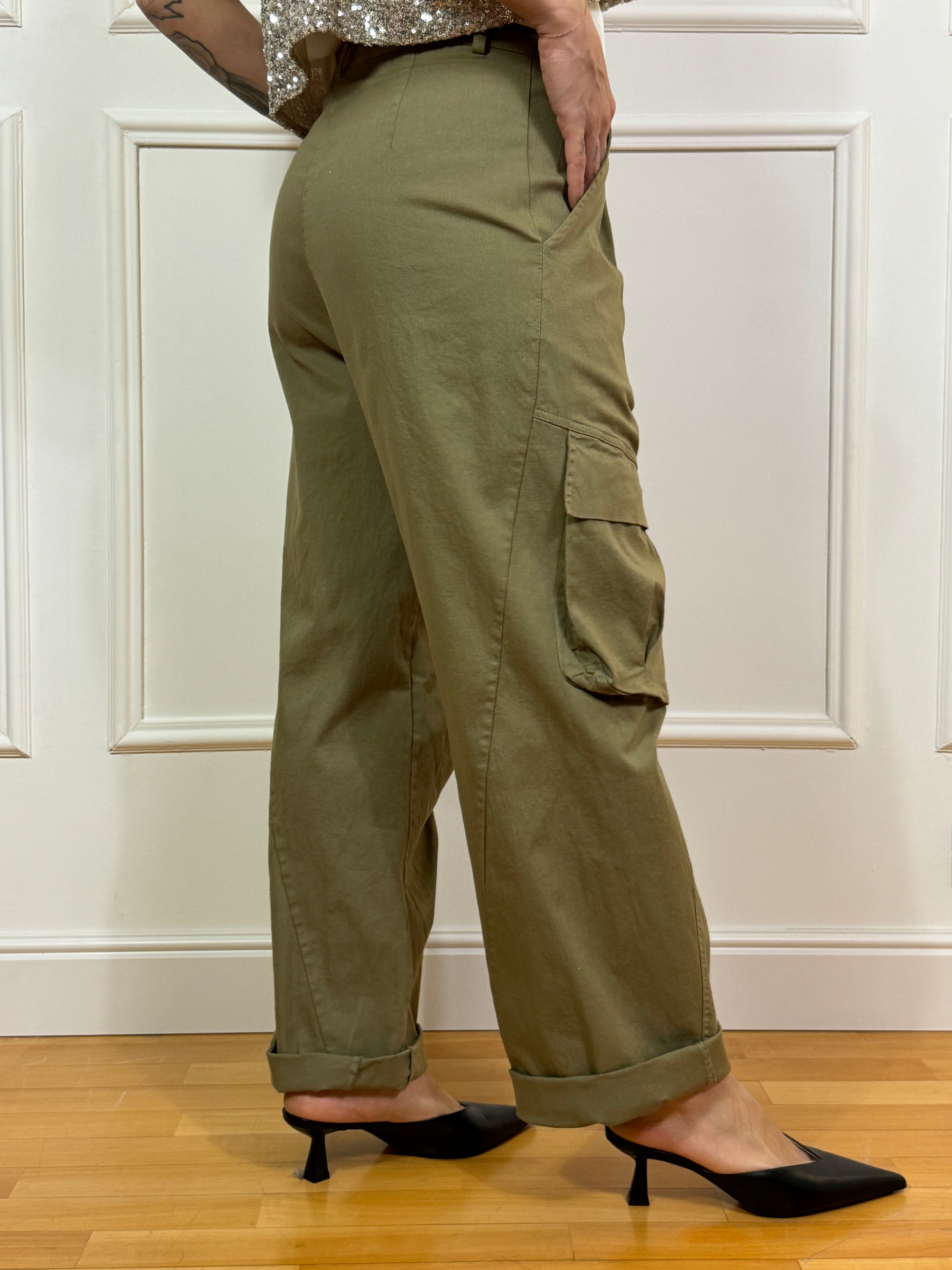 Pantalone Susy Mix CON TASCONI e cinturina