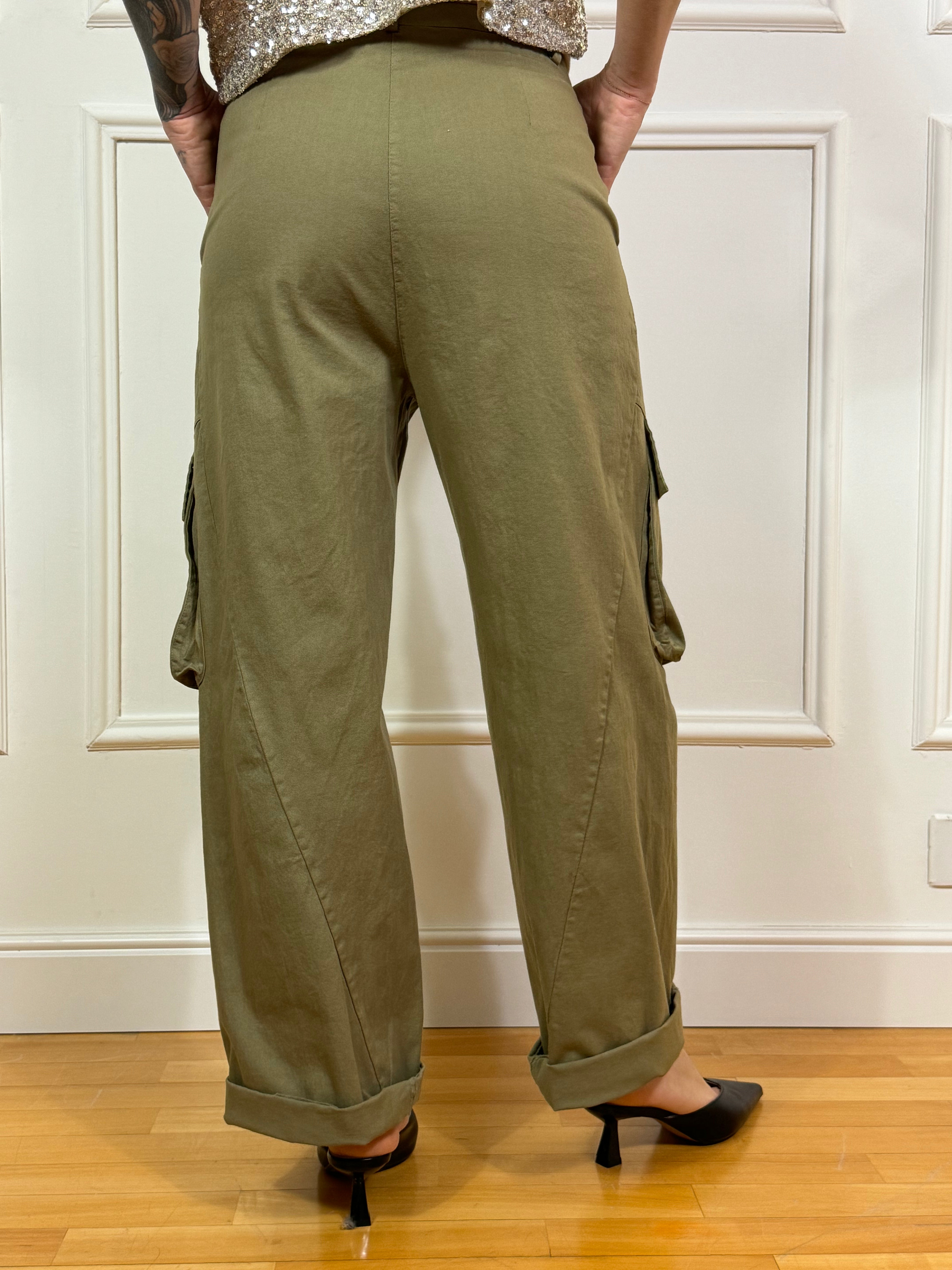 Pantalone Susy Mix CON TASCONI e cinturina