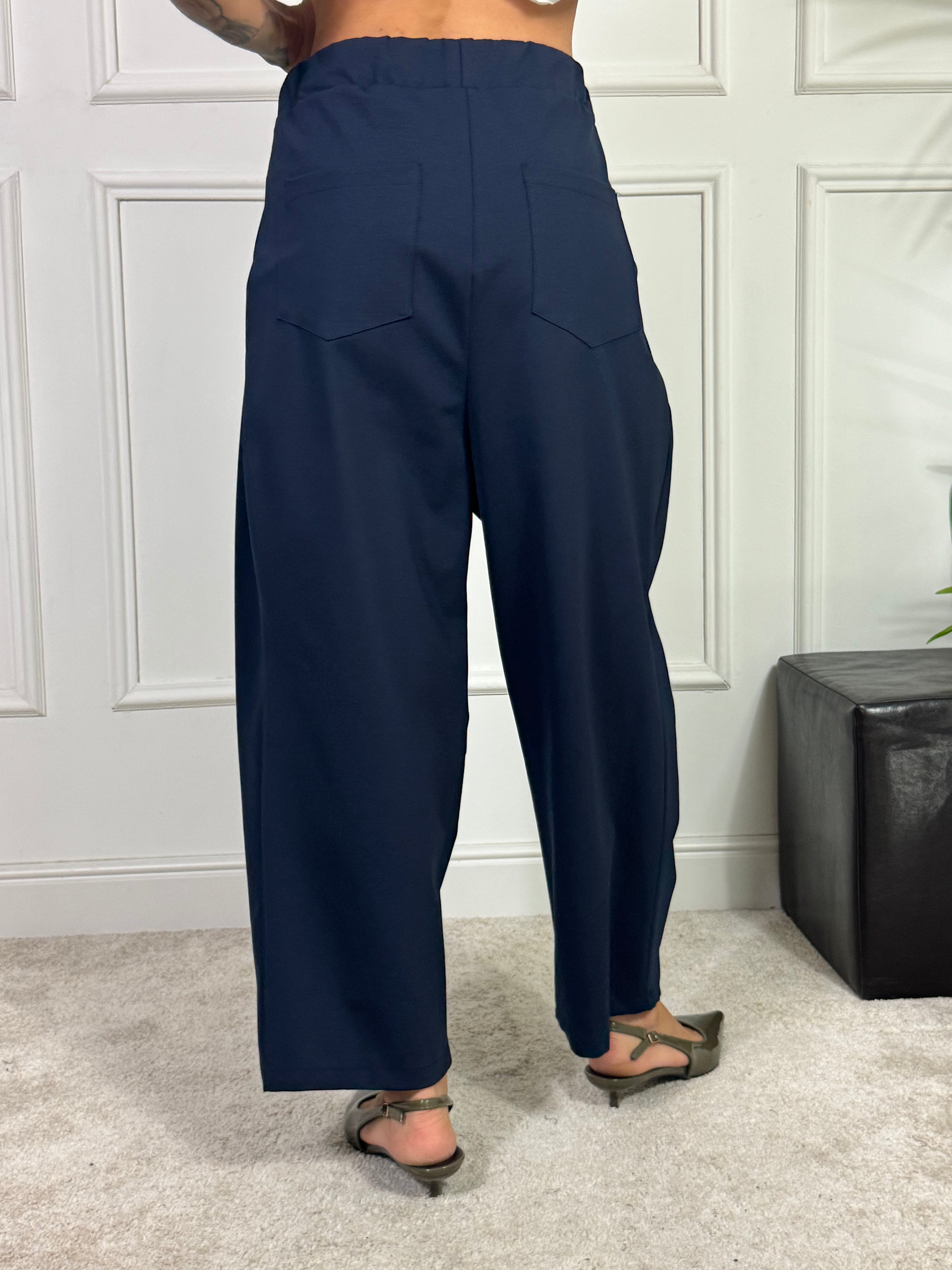 Pantalone PUNTO MILANO Victoria ILMH BALLOON CON PINCES LATERALE