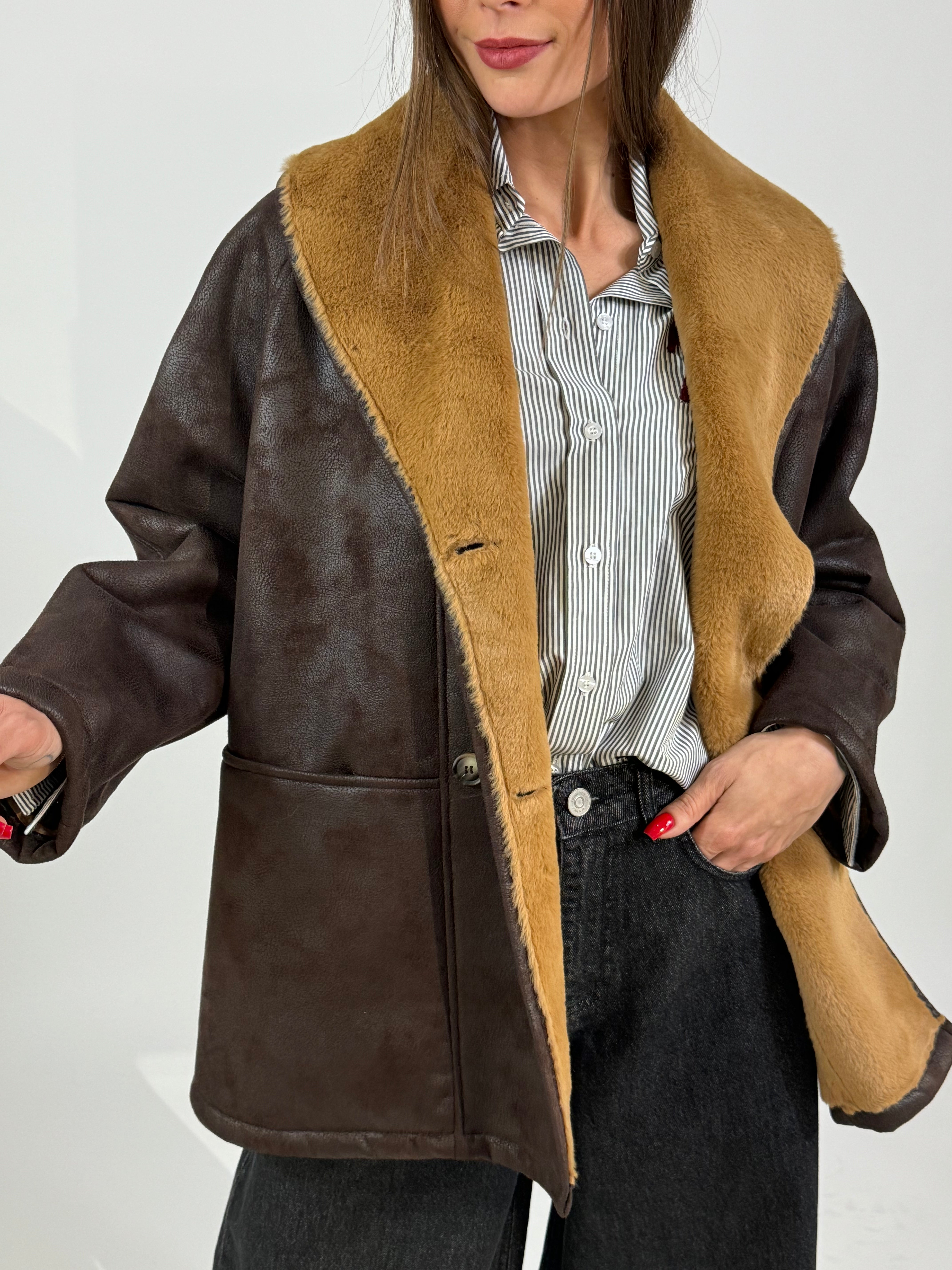 Cappotto Ecomontone Tensione In collo sciallato