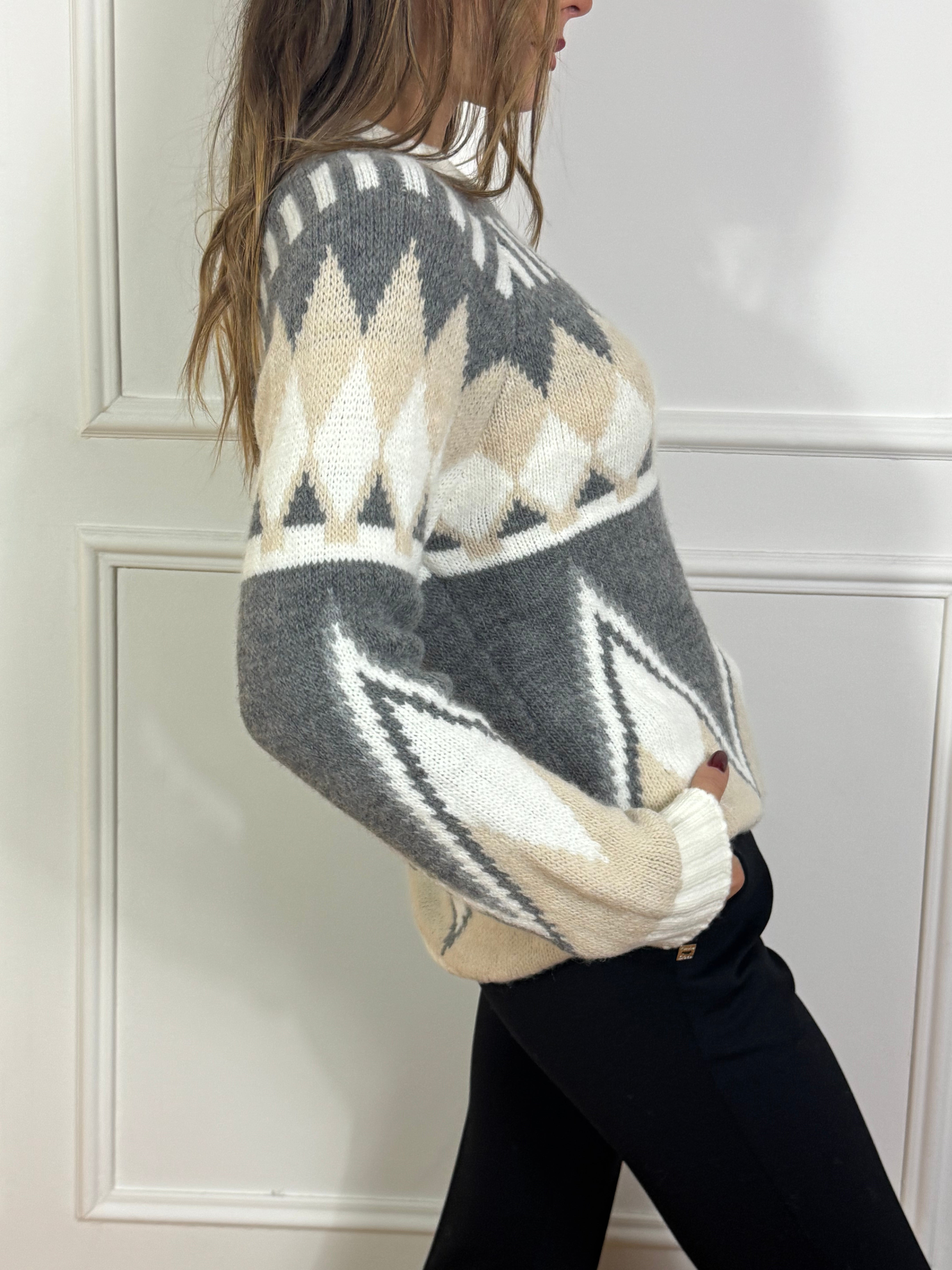 Maglia pullover The Loom Archive fantasia etnica