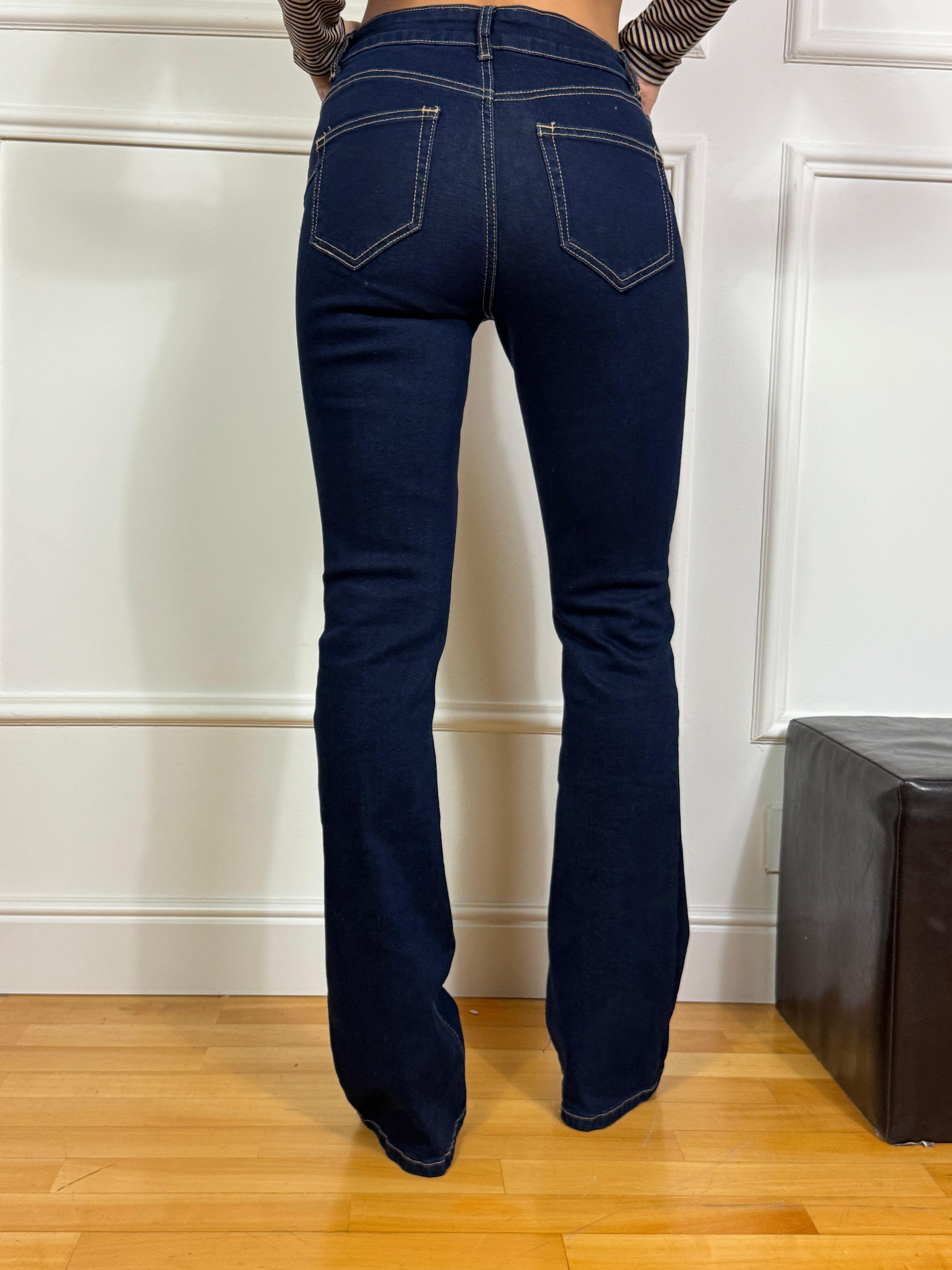 Jeans Victoria ILMH ZAMPA - CUCITURE A CONTRASTO