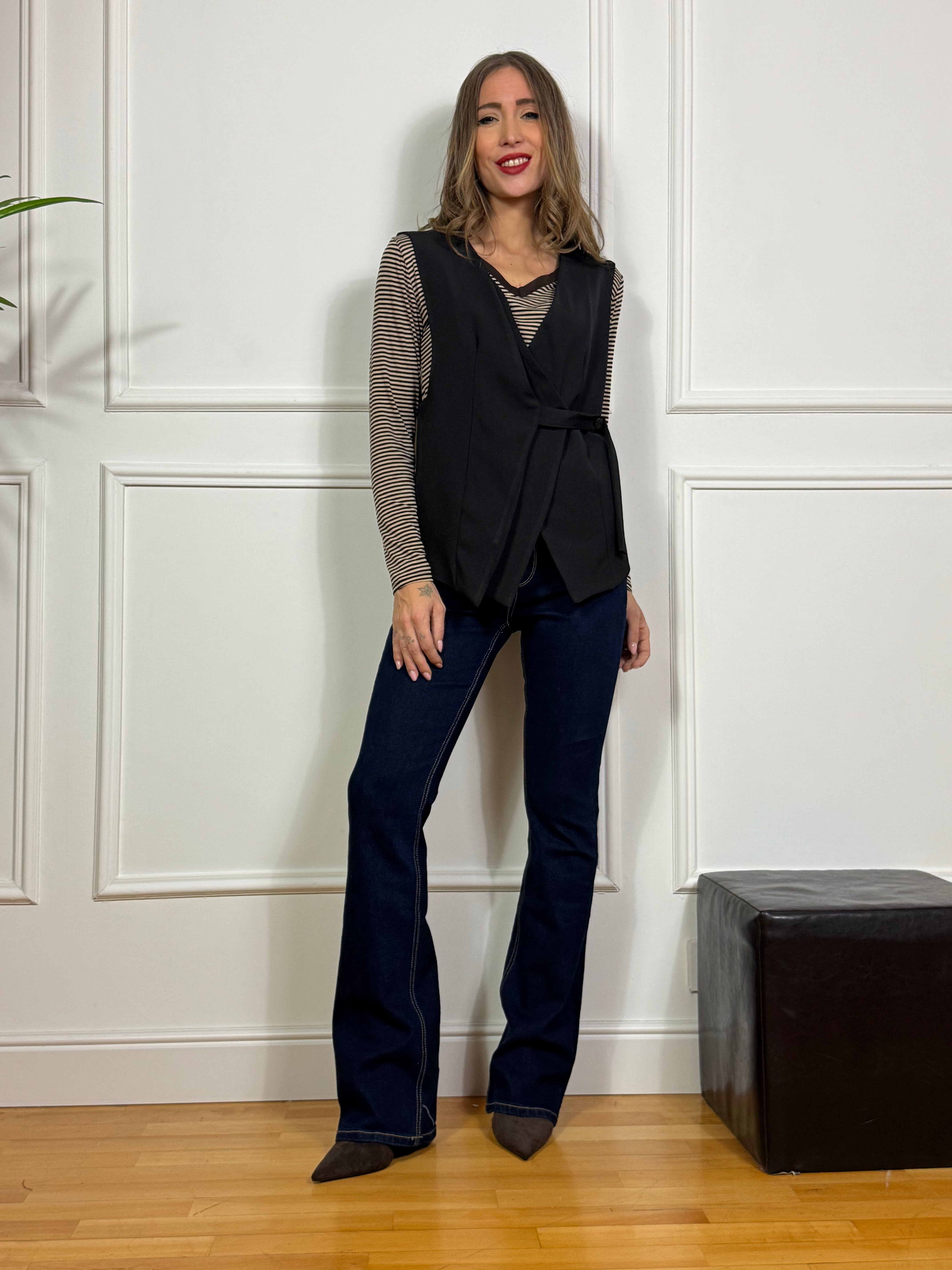 Jeans Victoria ILMH ZAMPA - CUCITURE A CONTRASTO