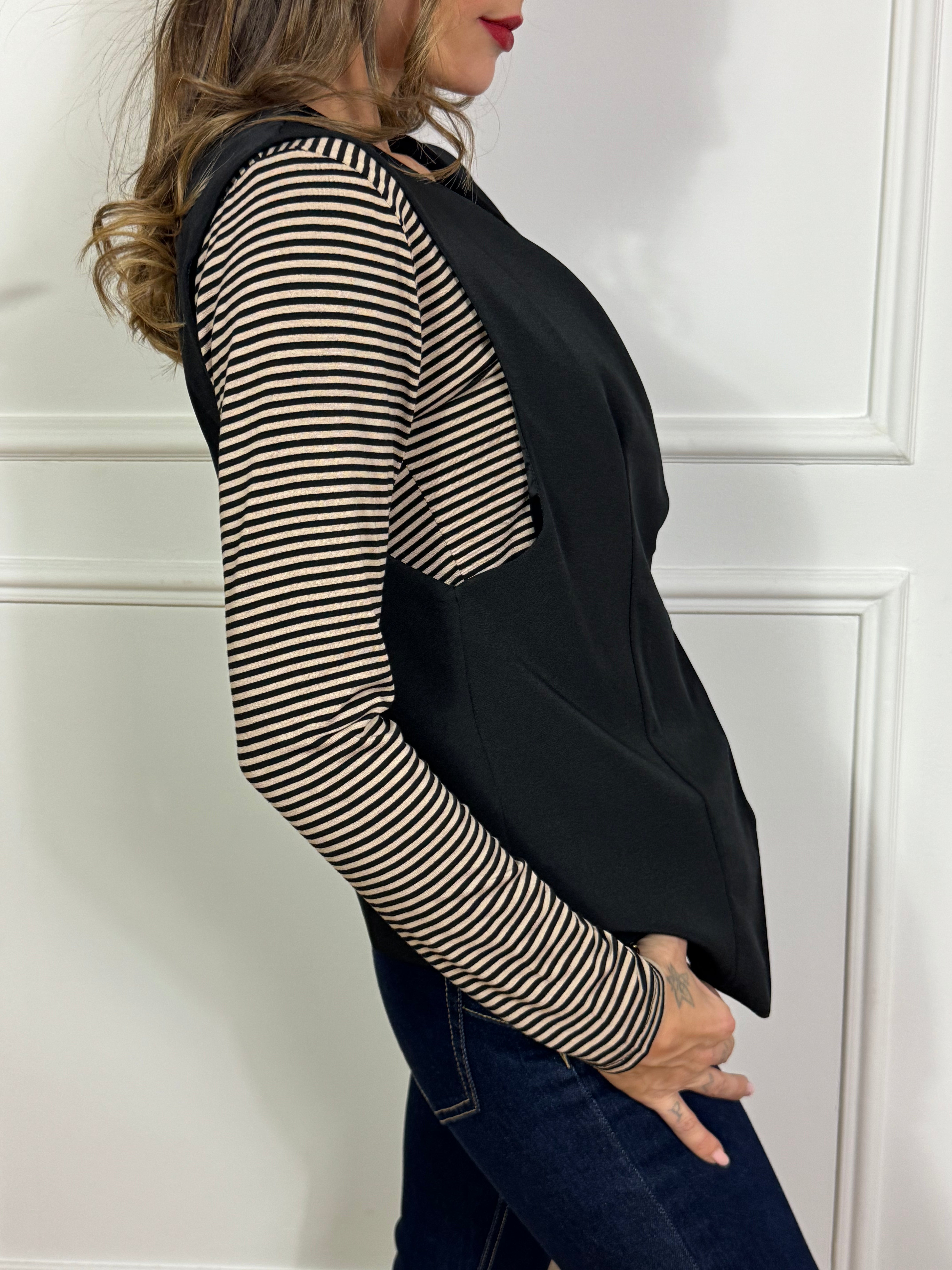 Gilet Victoria ILMH ASIMMETRICO DOPPIATO