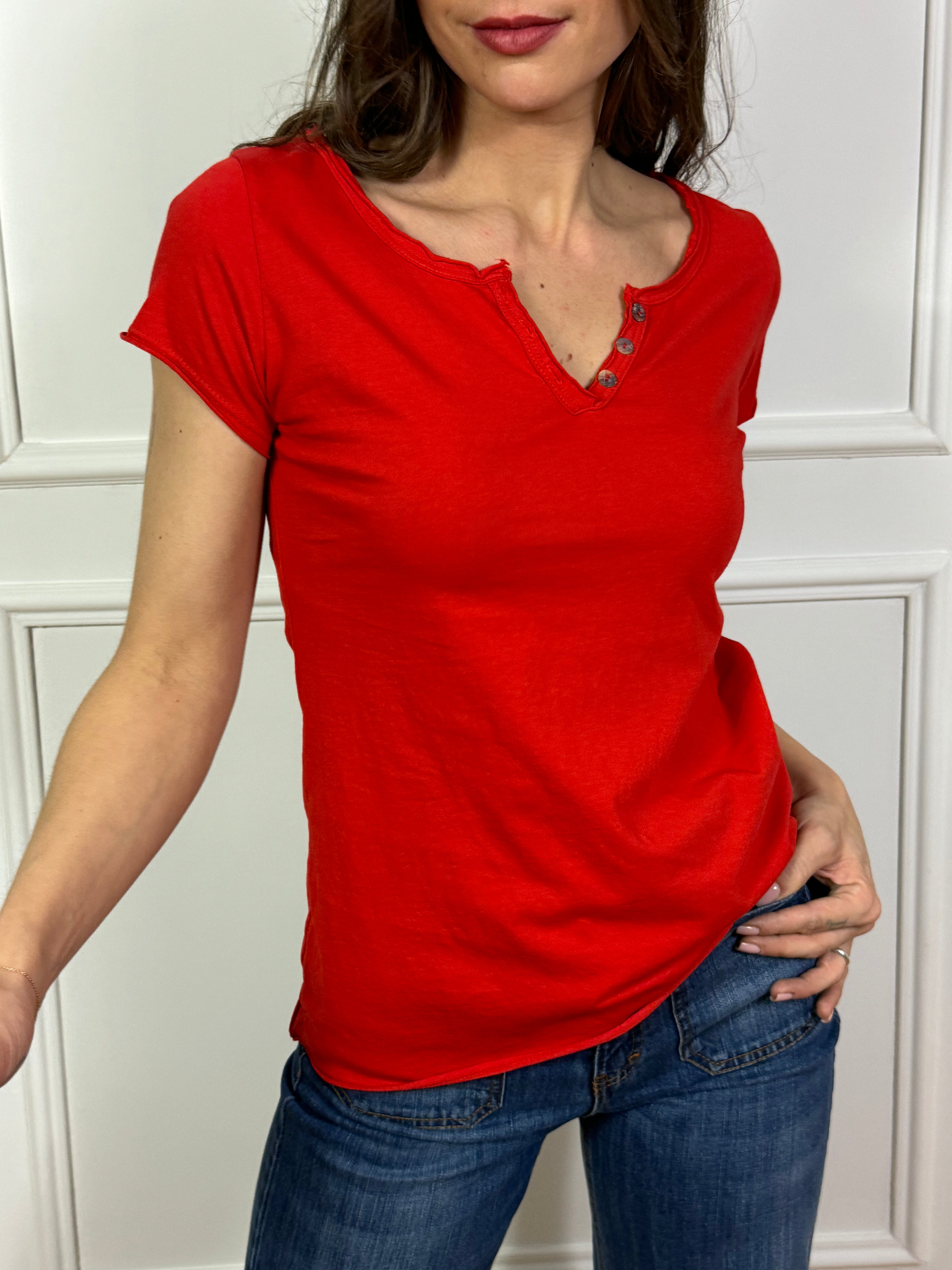 T-SHIRT in cotone fiammato Susy Mix SERAFINO