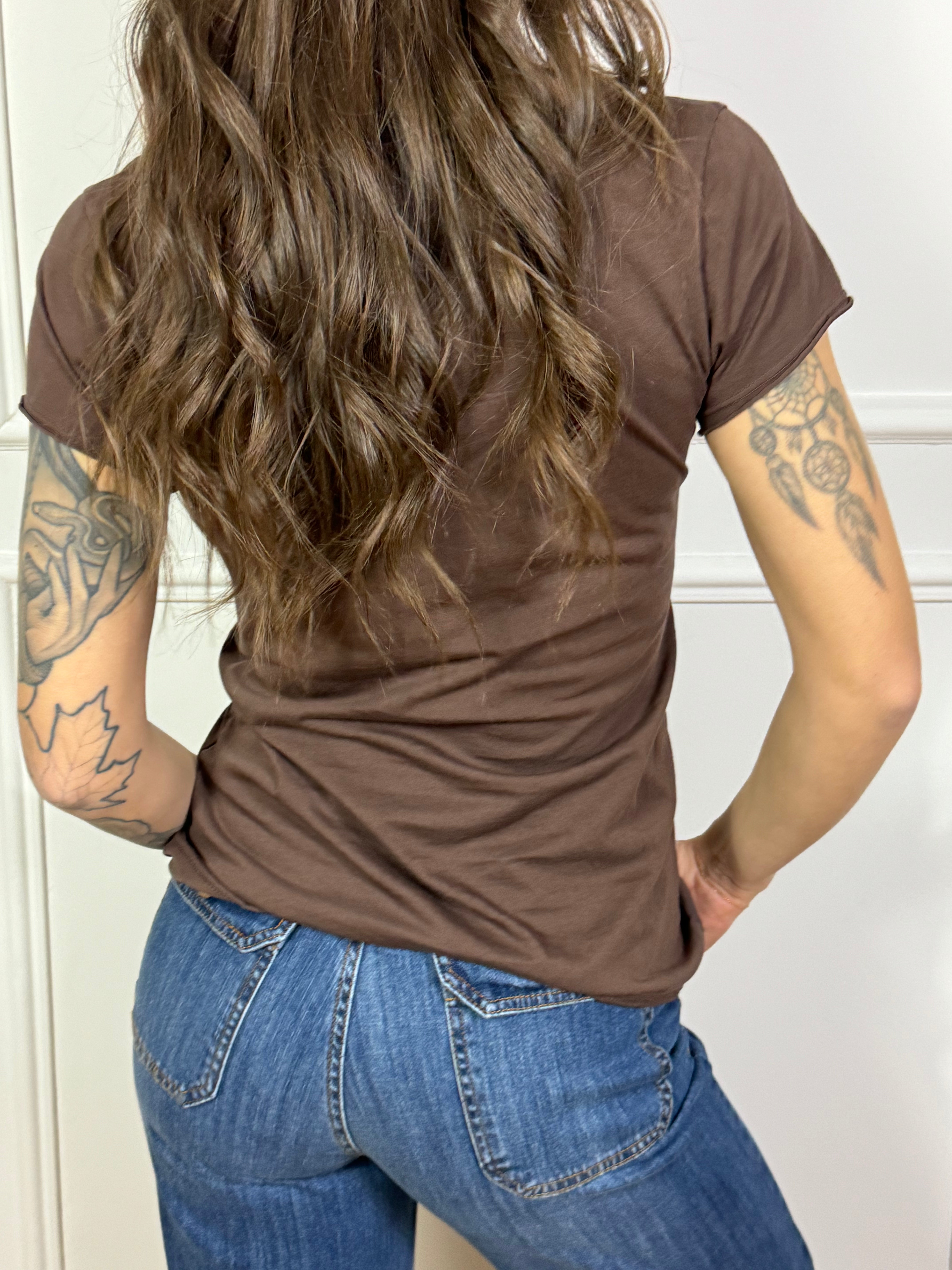 T-SHIRT in cotone fiammato Susy Mix SERAFINO