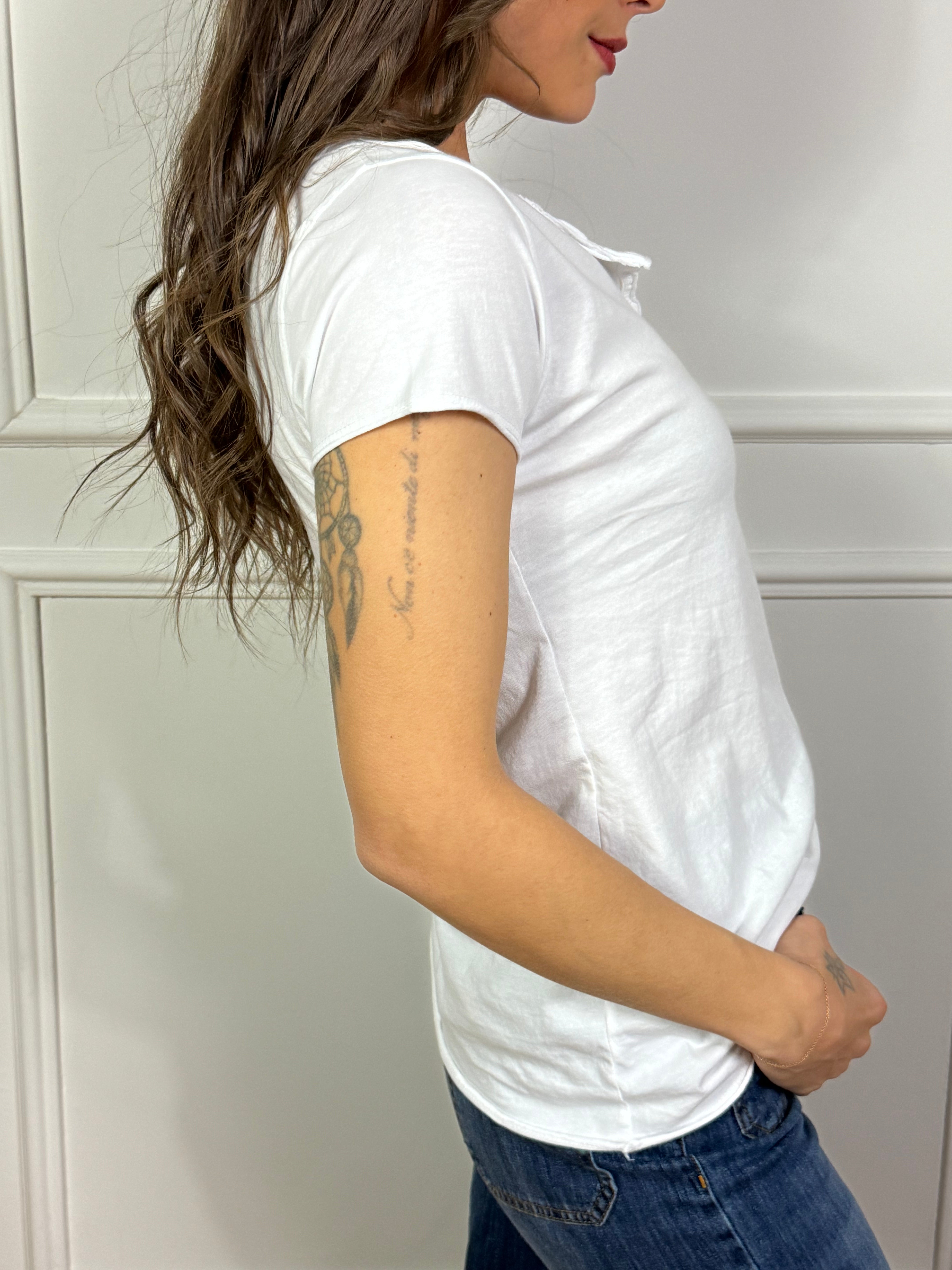 T-SHIRT in cotone fiammato Susy Mix SERAFINO