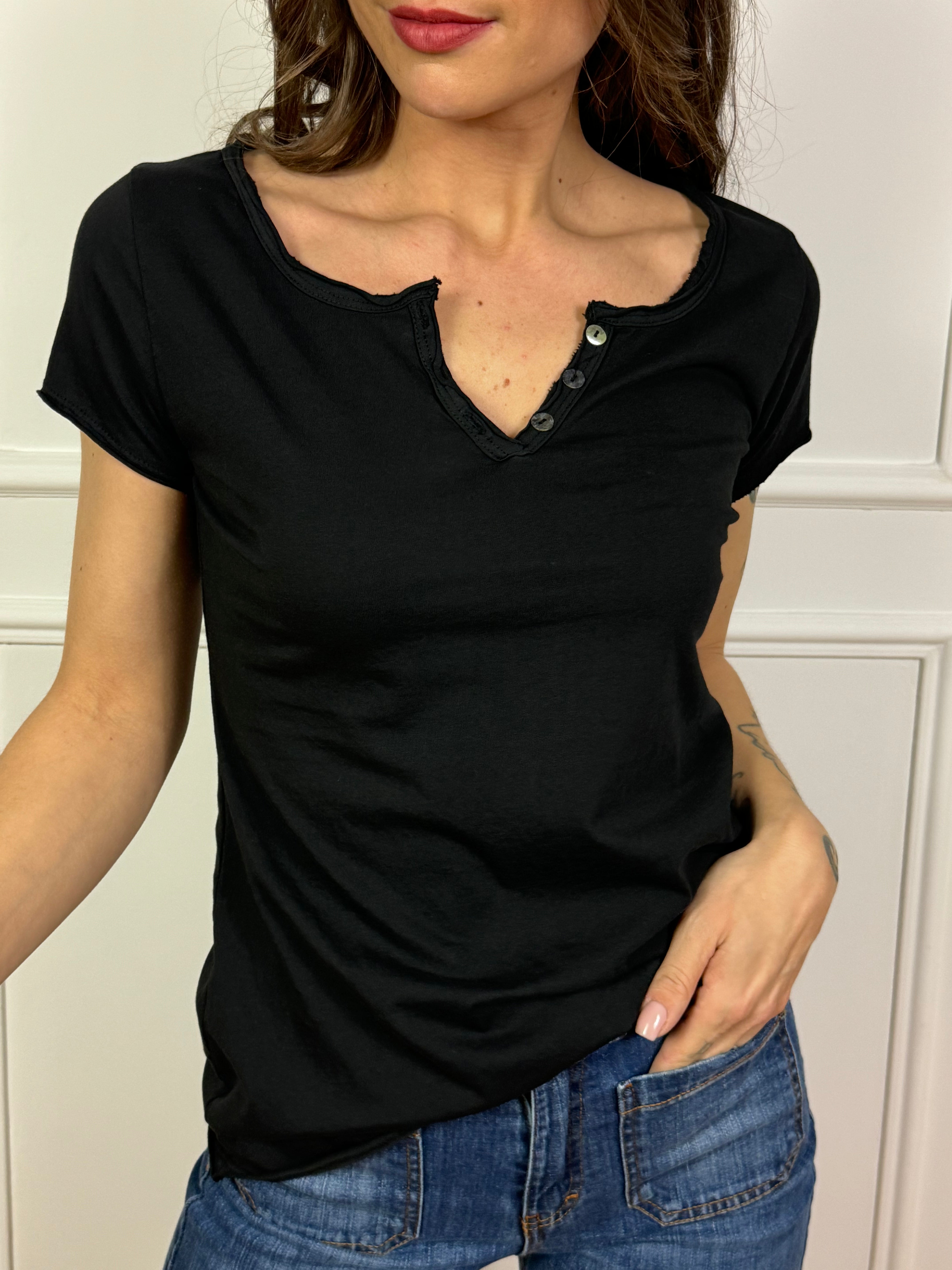 T-SHIRT in cotone fiammato Susy Mix SERAFINO