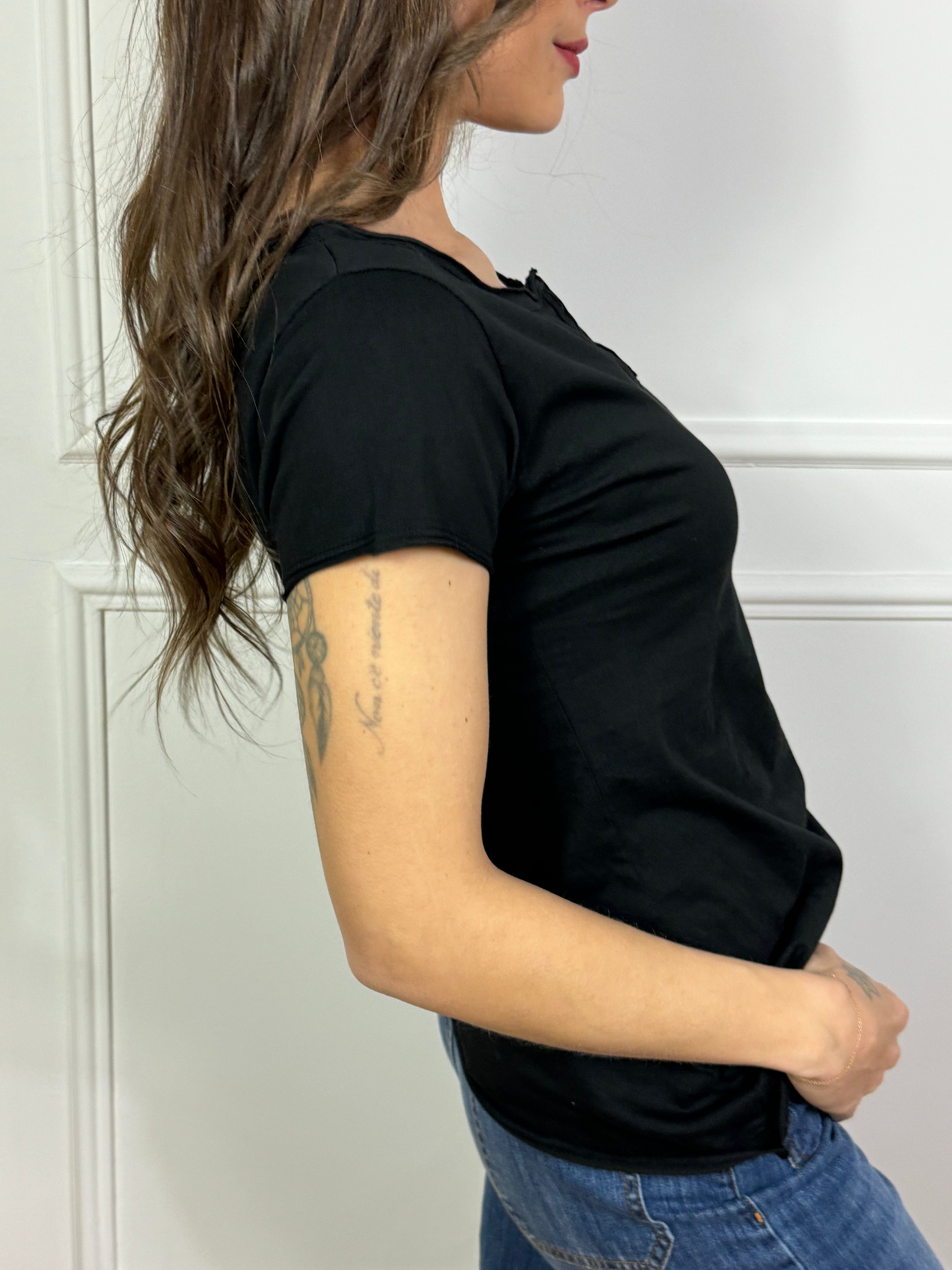 T-SHIRT in cotone fiammato Susy Mix SERAFINO