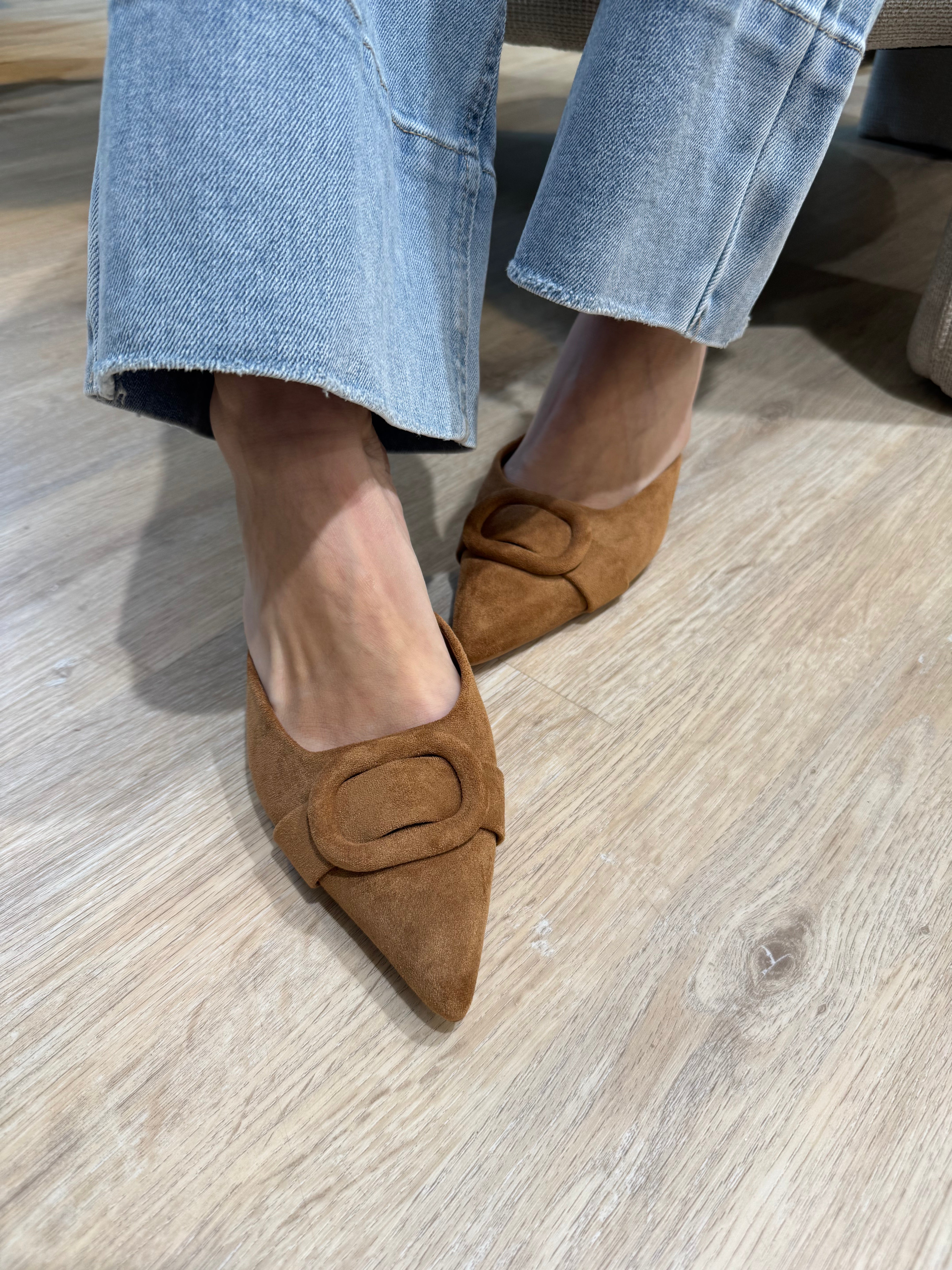 Scarpa SABOT in ecopelle effetto scamosciato