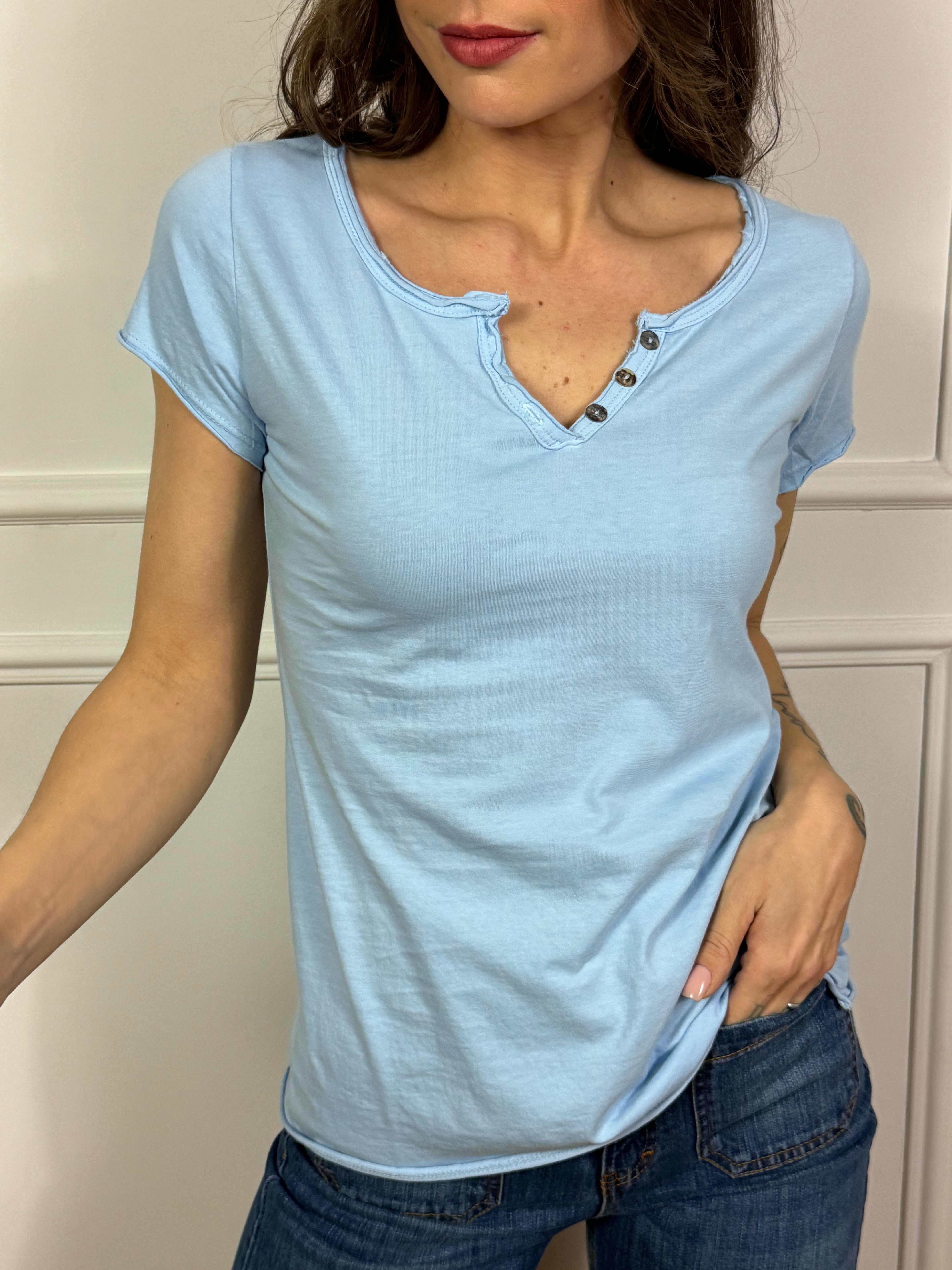 T-SHIRT in cotone fiammato Susy Mix SERAFINO
