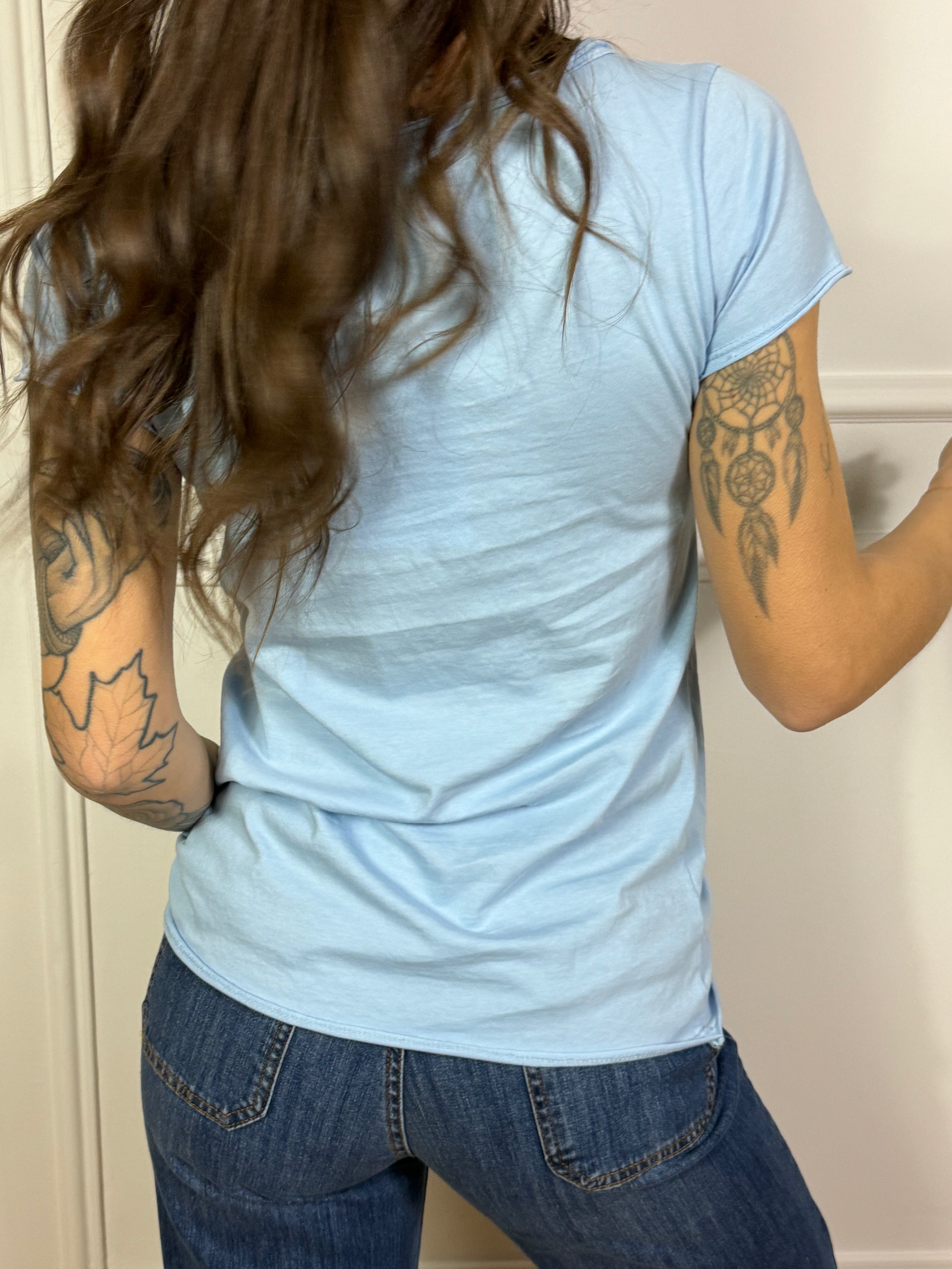 T-SHIRT in cotone fiammato Susy Mix SERAFINO