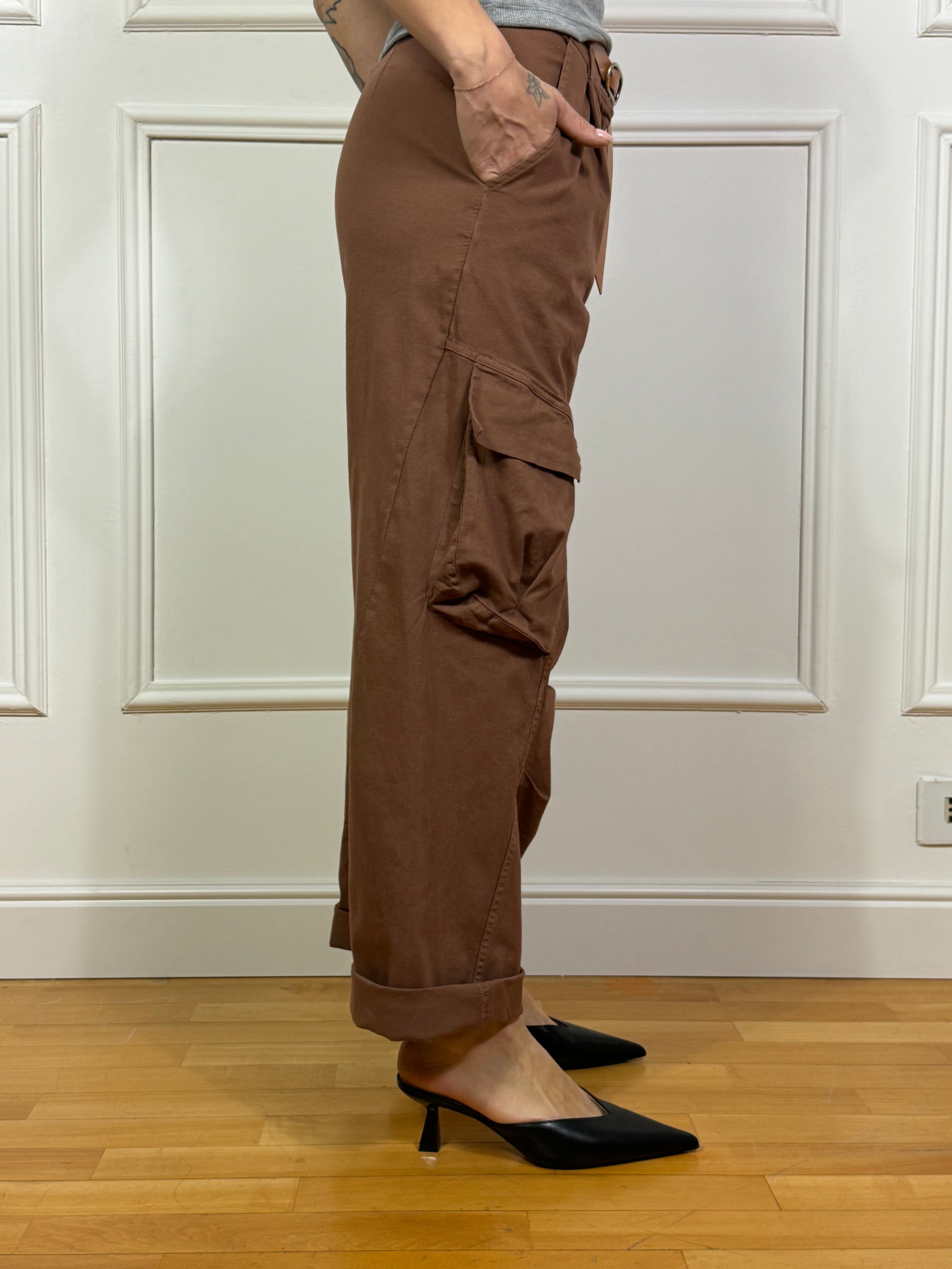 Pantalone Susy Mix CON TASCONI e cinturina