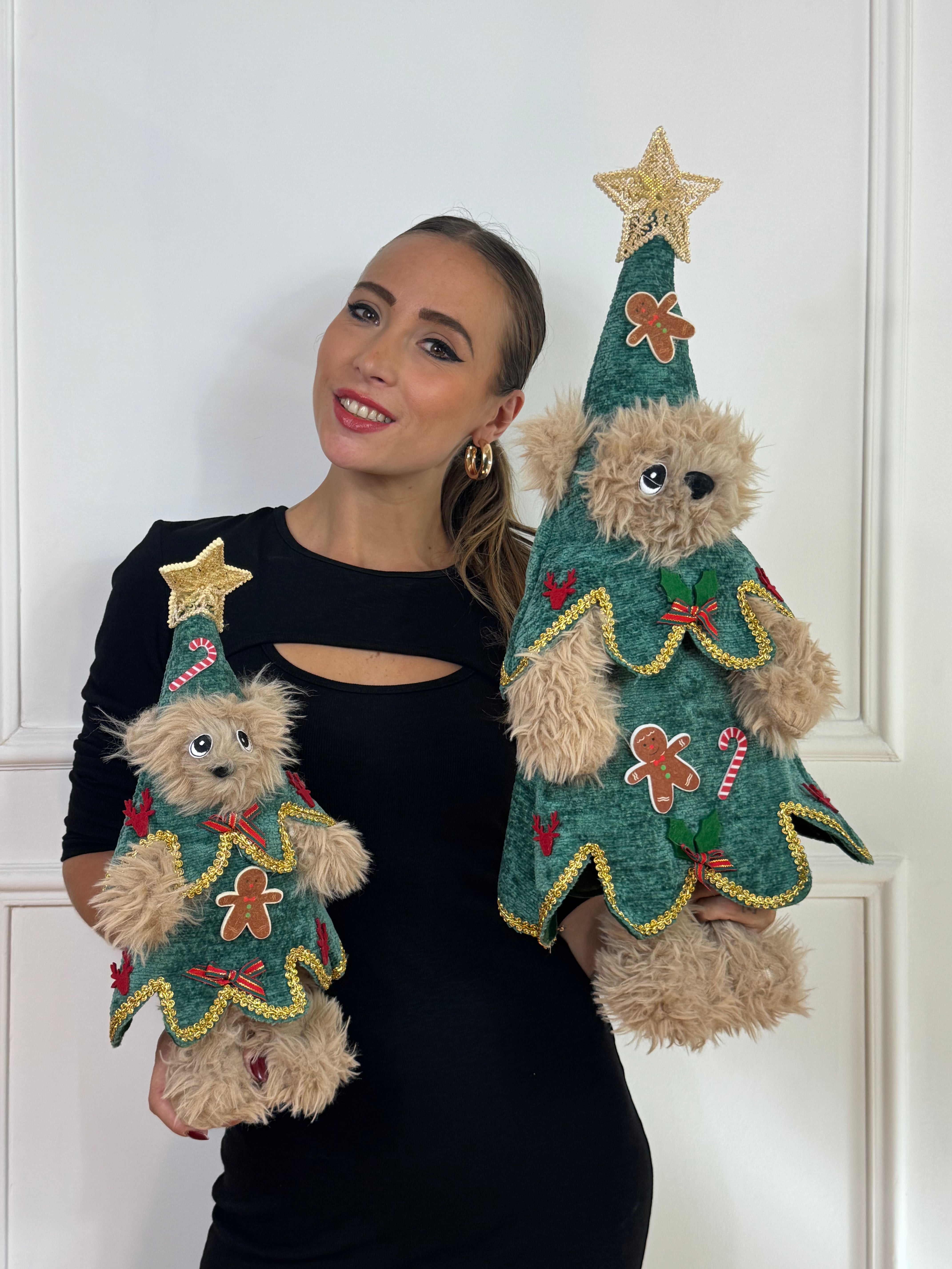 Orsetto Natale BRILLO - PICCOLO - 40 cm