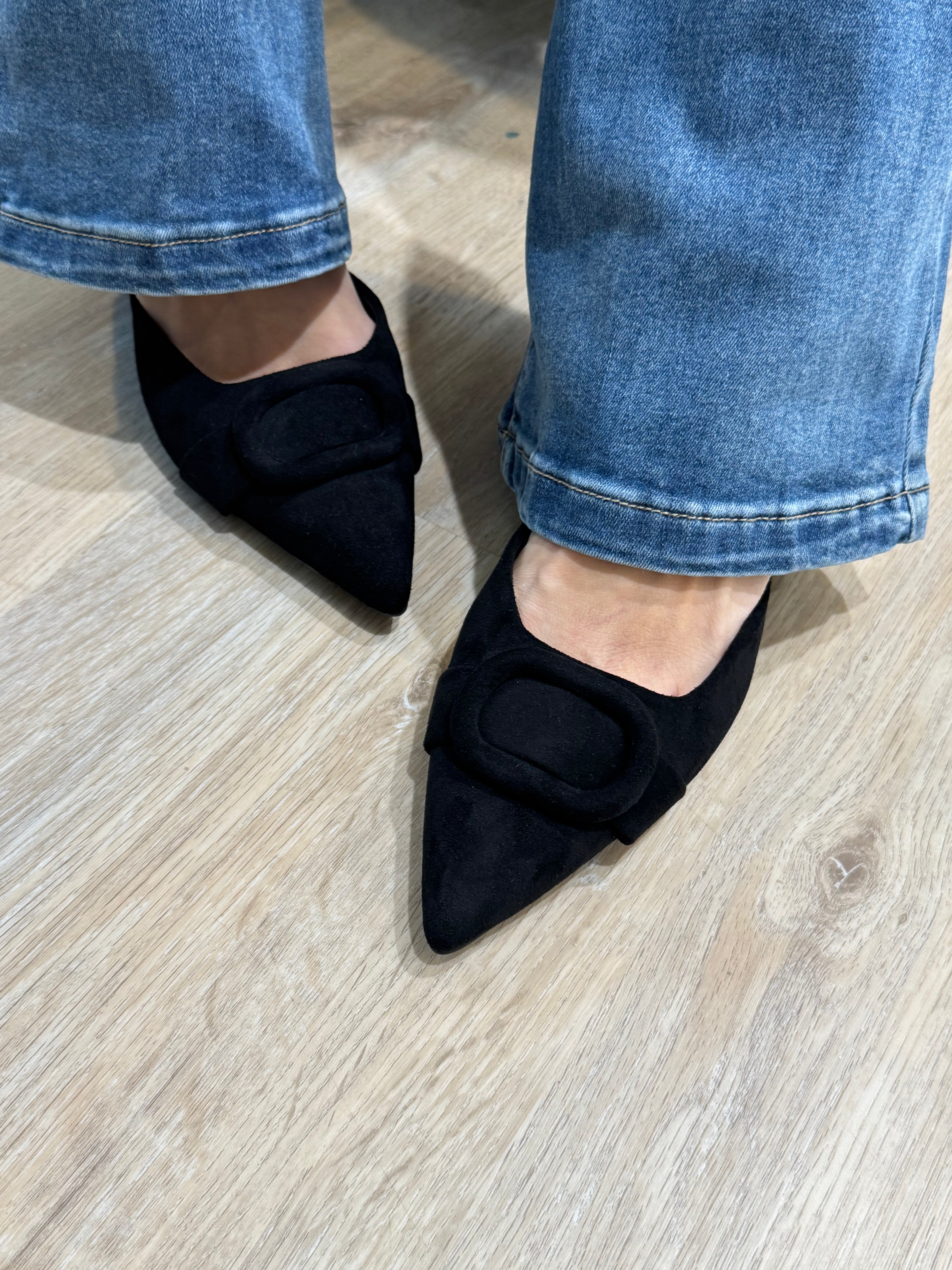 Scarpa SABOT in ecopelle effetto scamosciato