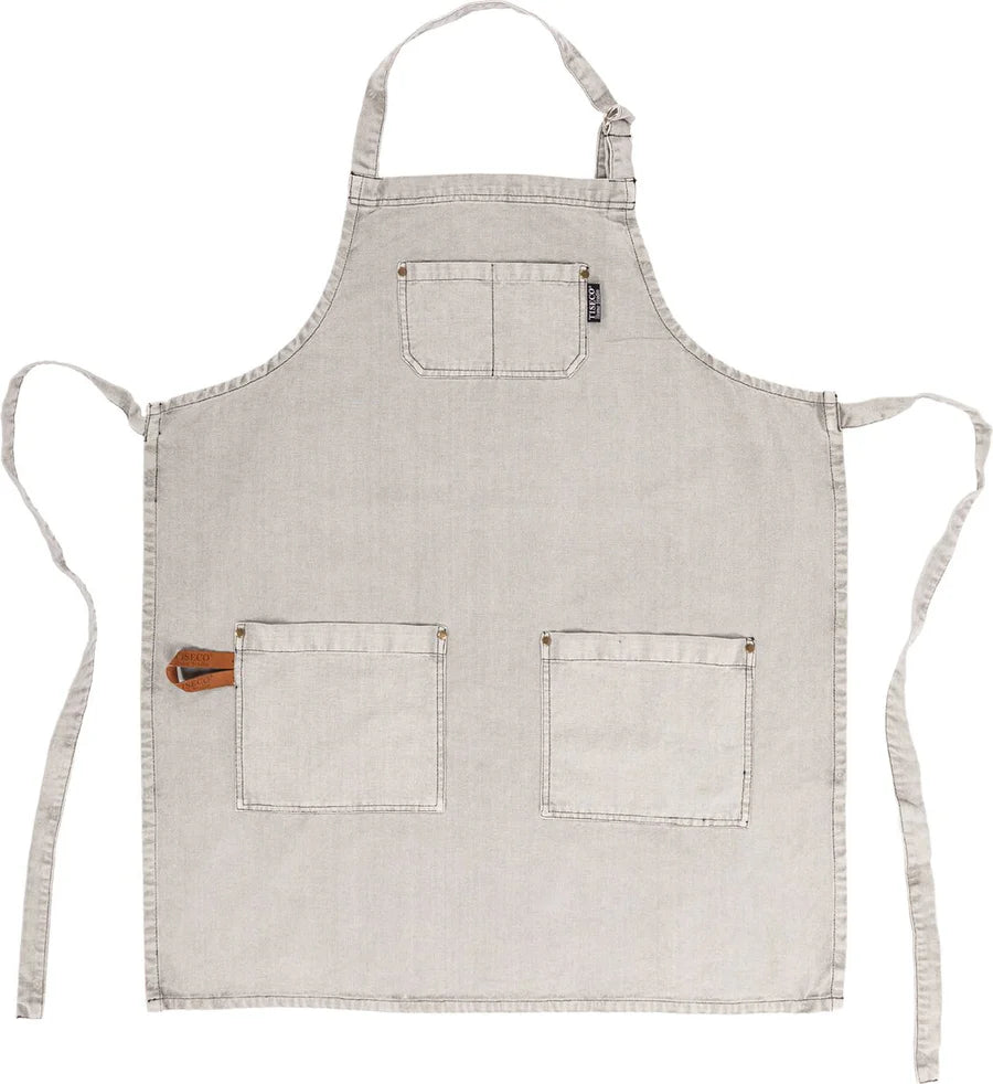 Grembiule grigio denim