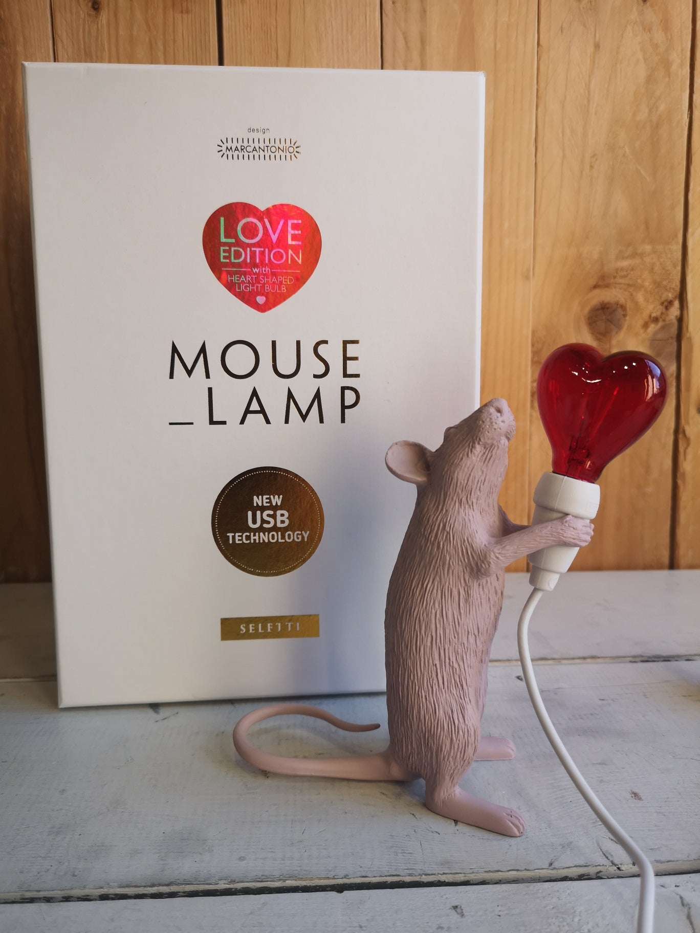 Lampada MOUSE LAMP CUORE SELETTI