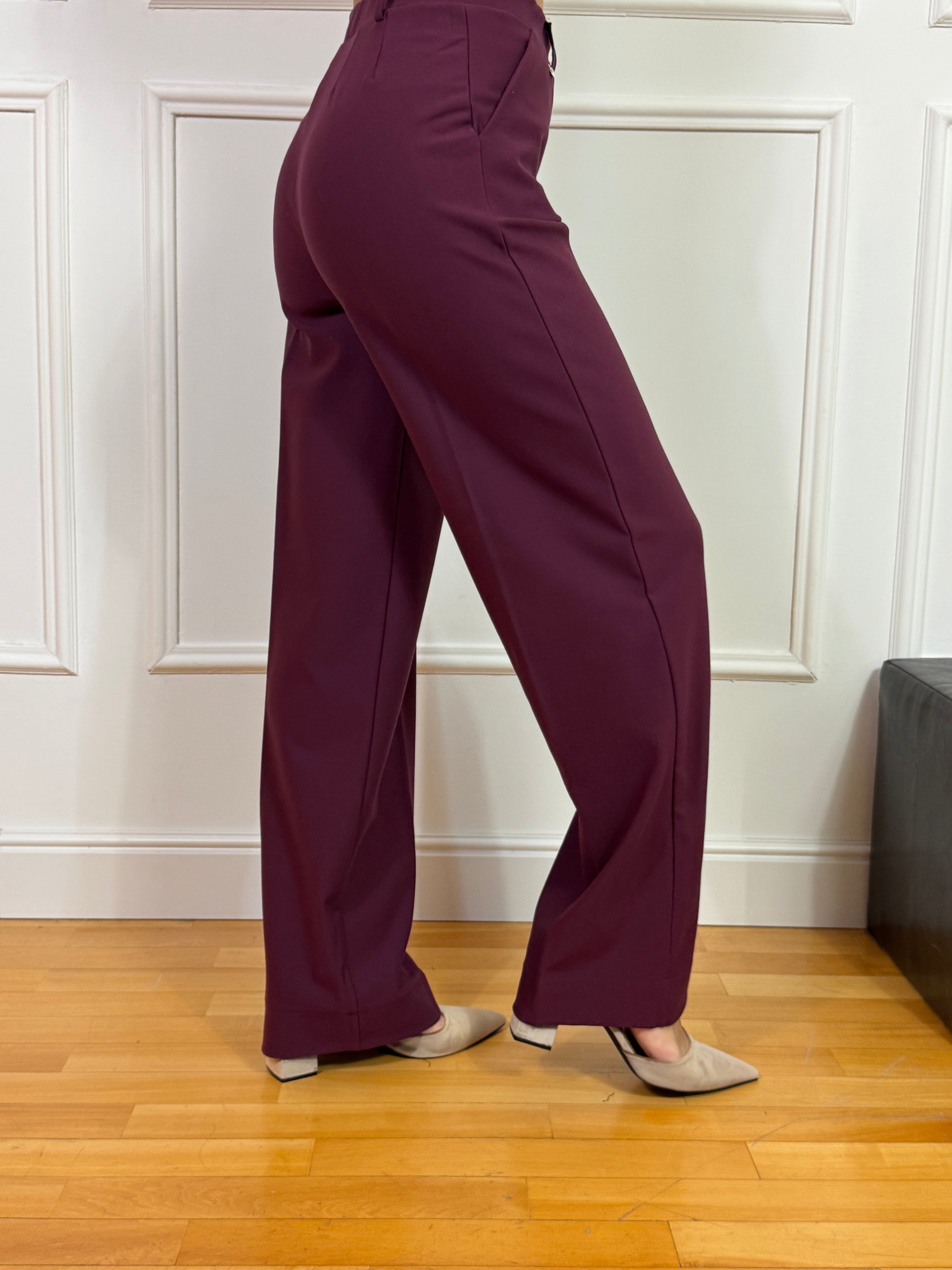 Pantalone PALAZZO WITH POCKETS Ragno TINTA UNITA