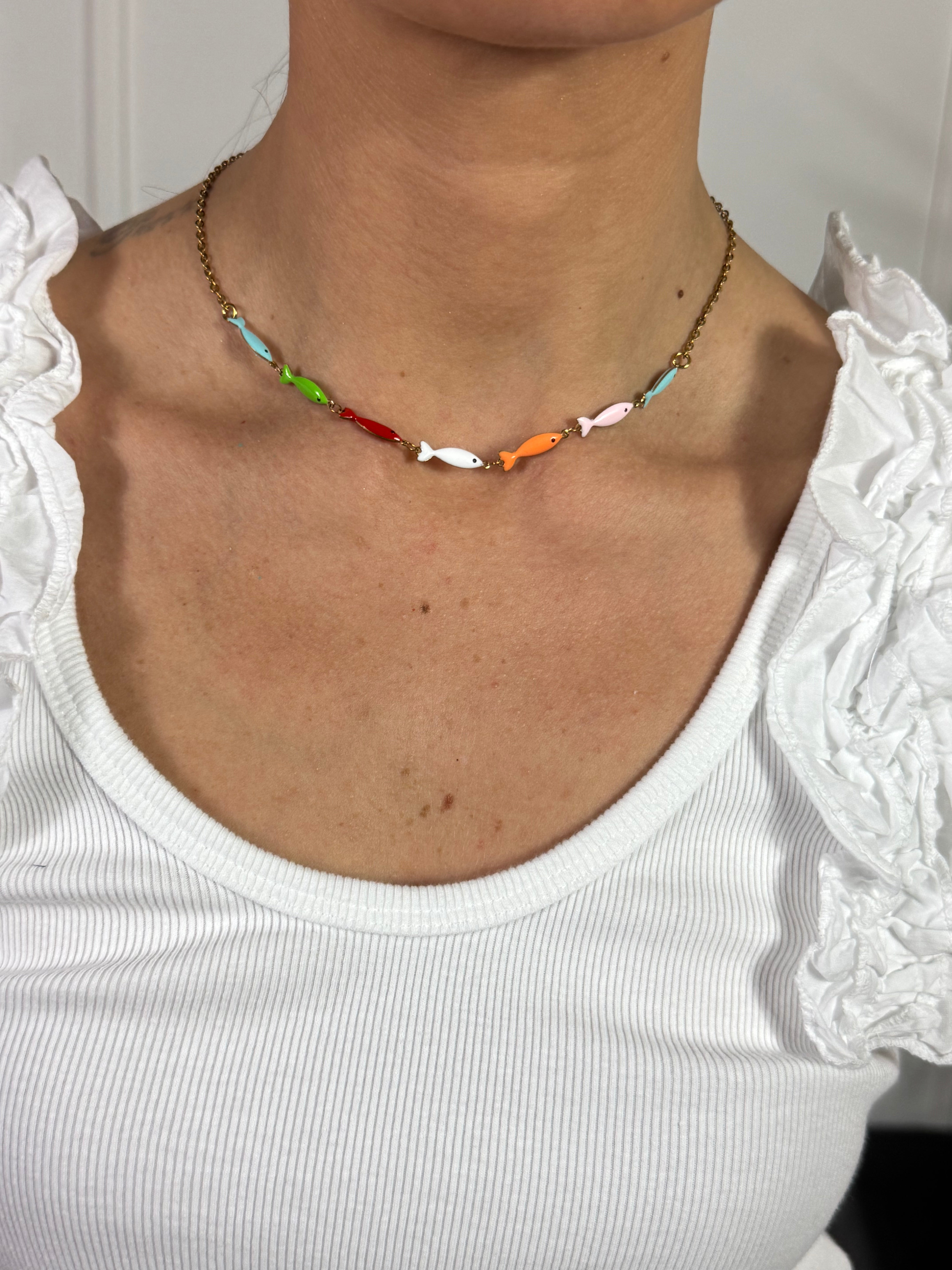 Collana girocollo Momi PESCIOLINI COLORATI