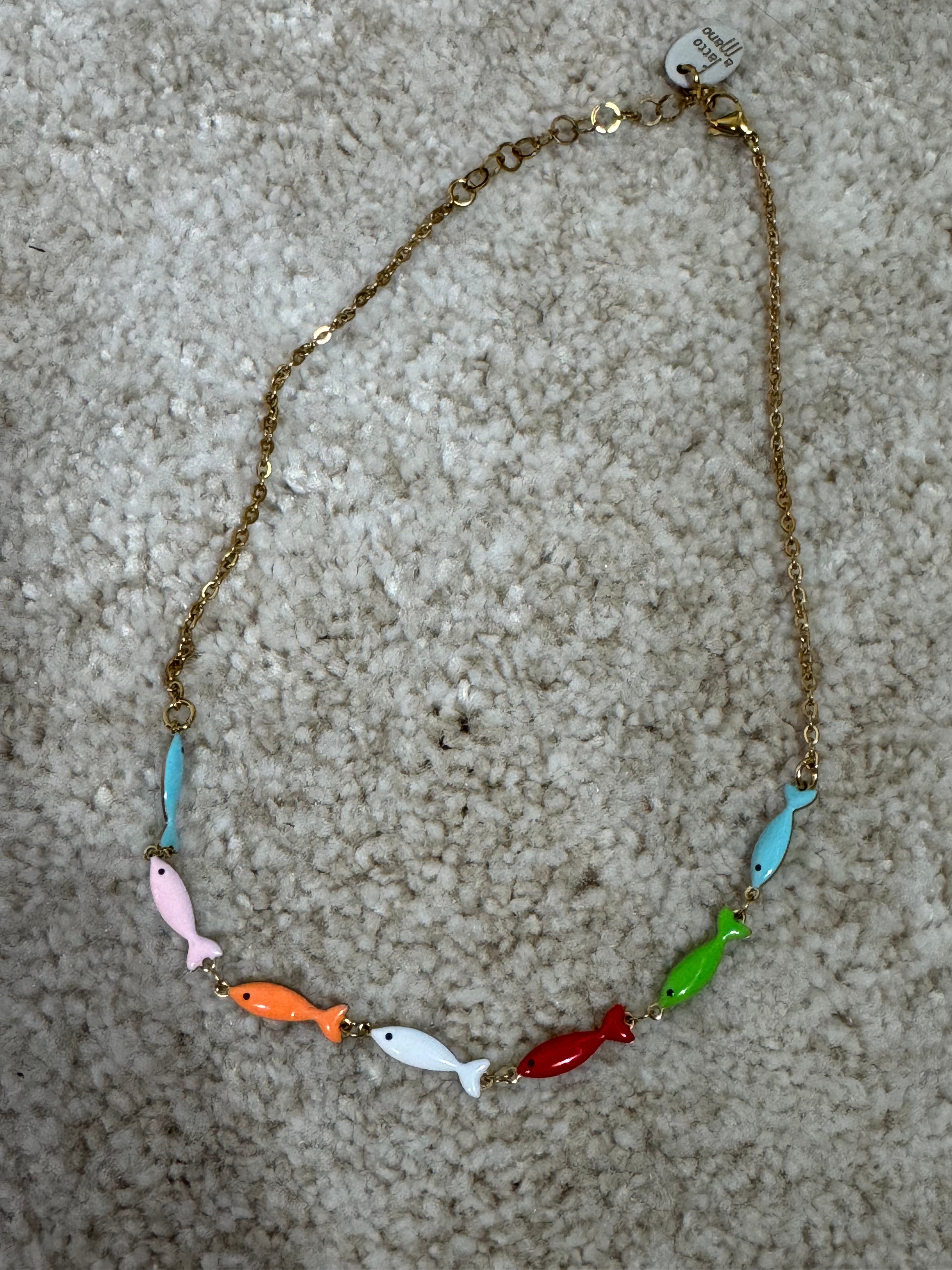 Collana girocollo Momi PESCIOLINI COLORATI