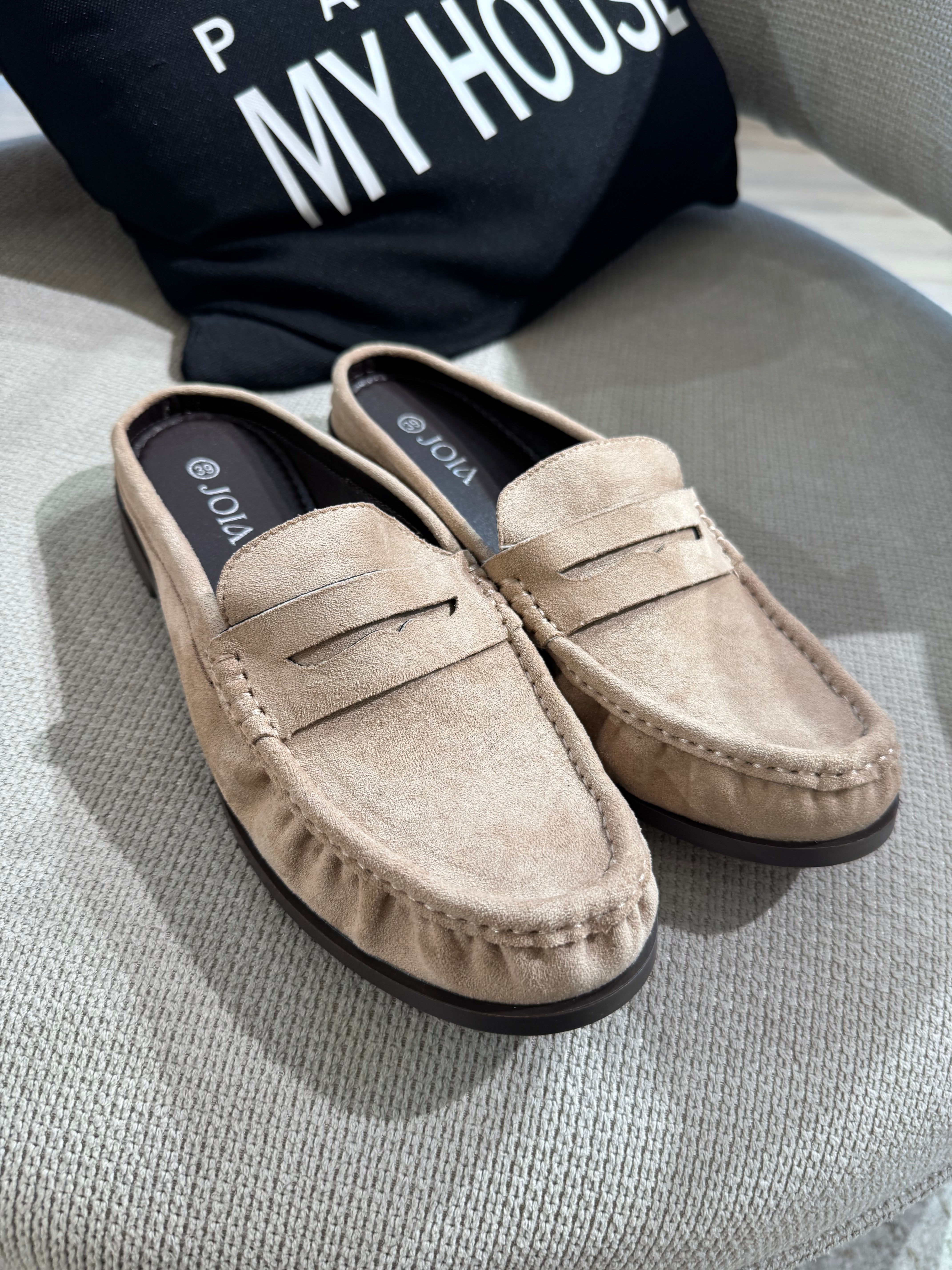 Mocassino sabot scamosciato