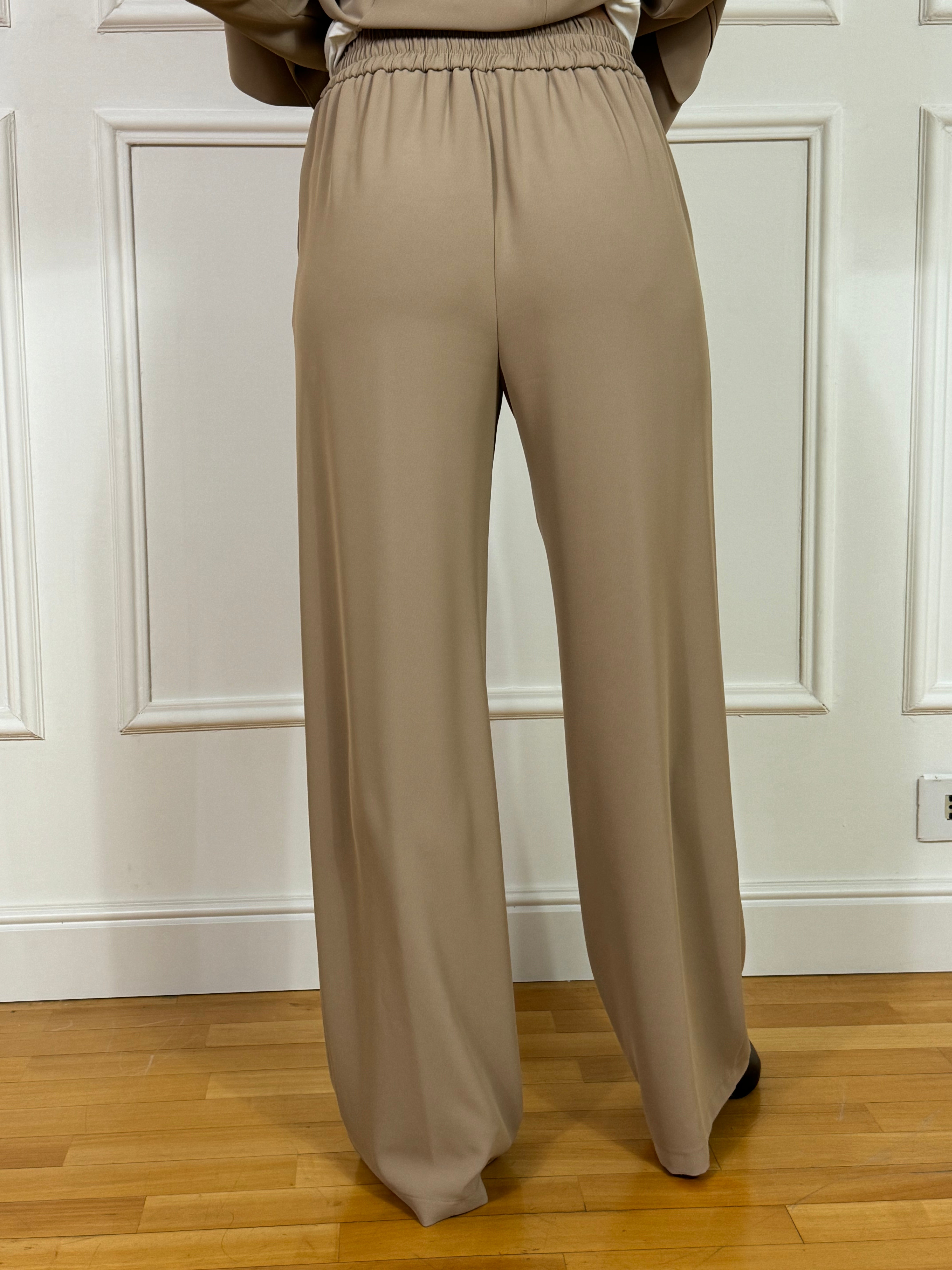 Completo tailleur Kontatto GIACCA MONOPETTO + PANTALONE A PALAZZO