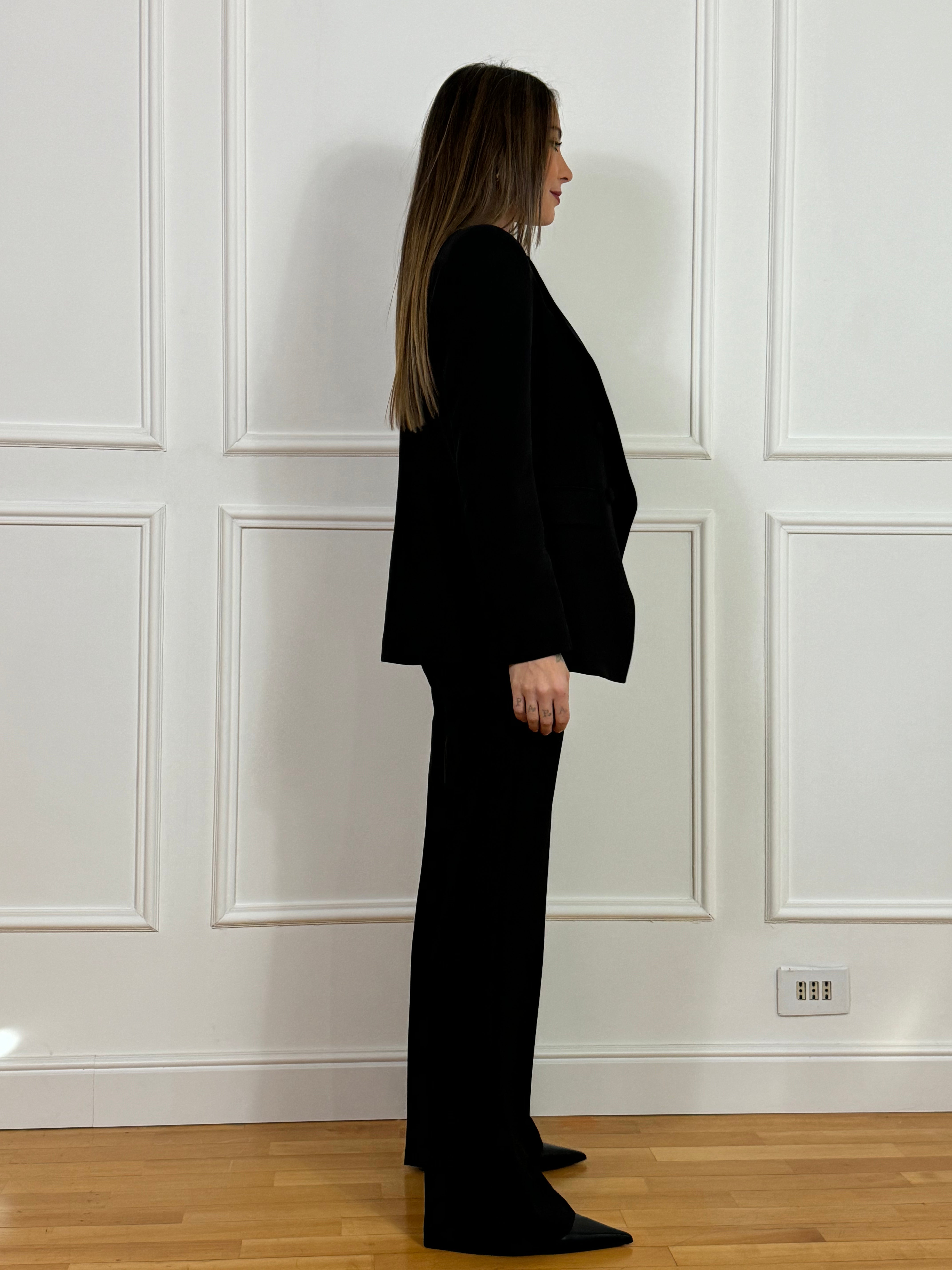 Completo tailleur Kontatto GIACCA DOPPIOPETTO + PANTALONE AMPIO FLARED
