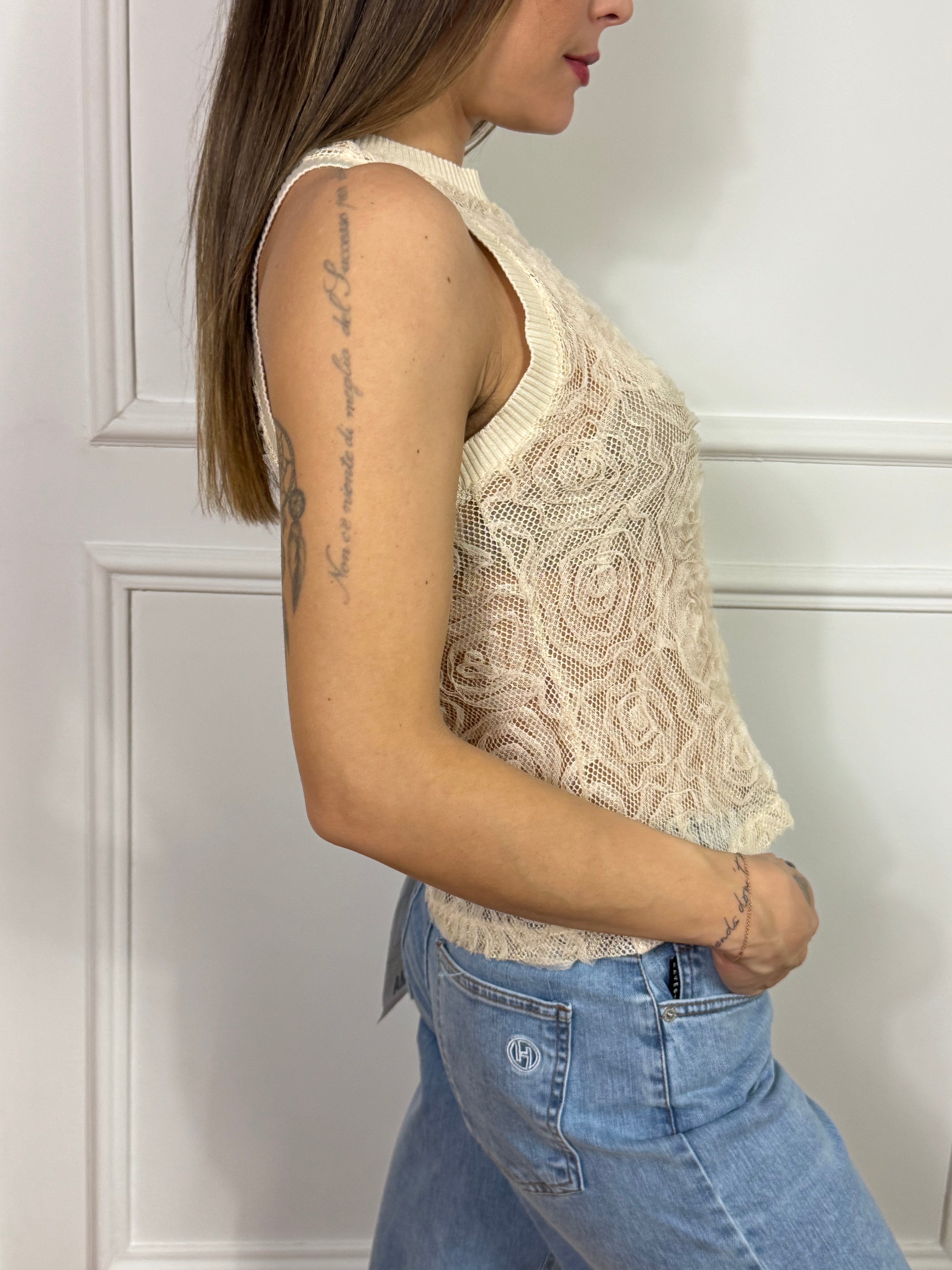 Canotta pizzo HAVE ONE