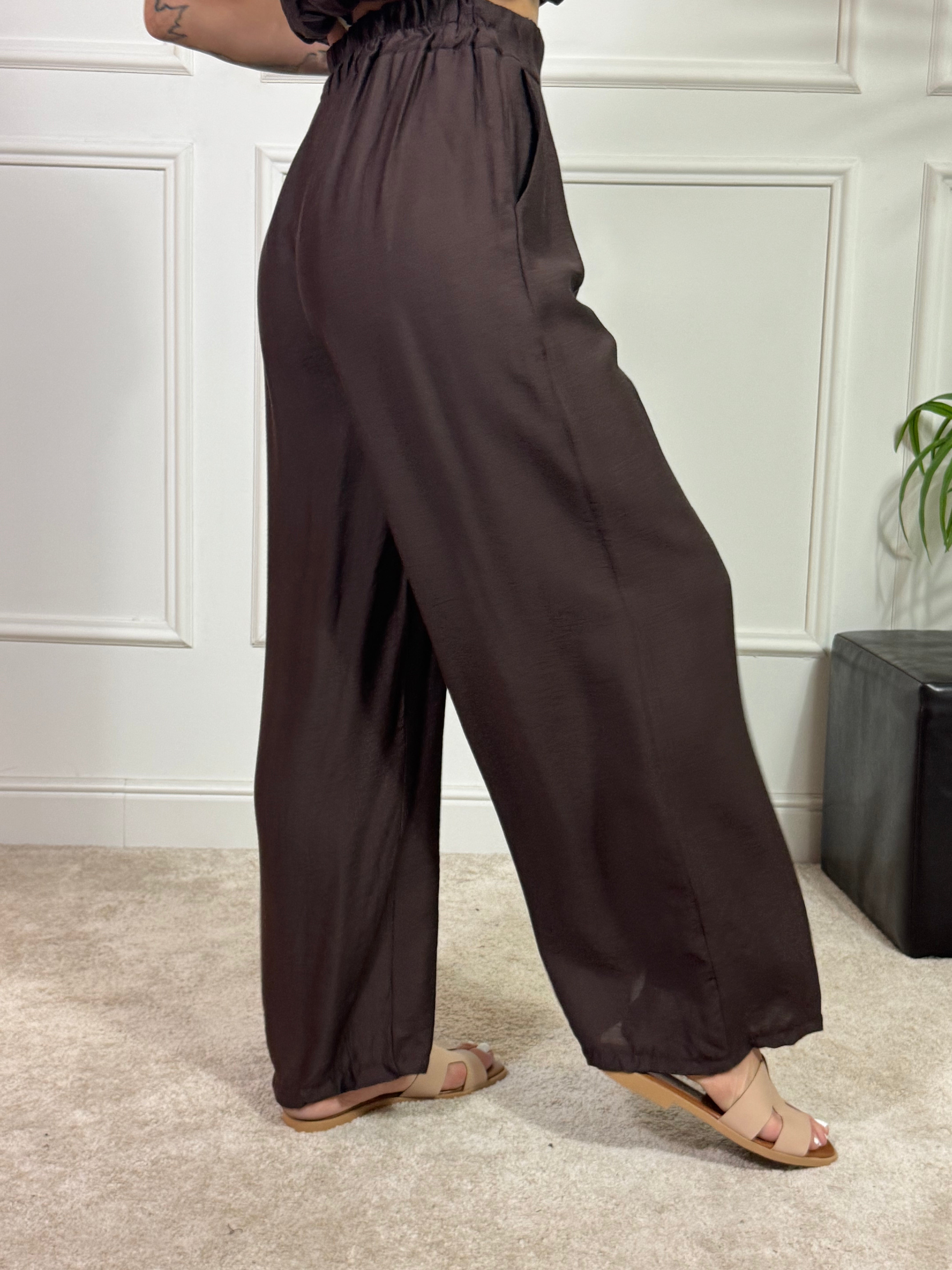 Completo Victoria ILMH TOP A FASCIA + PANTALONE PALAZZO