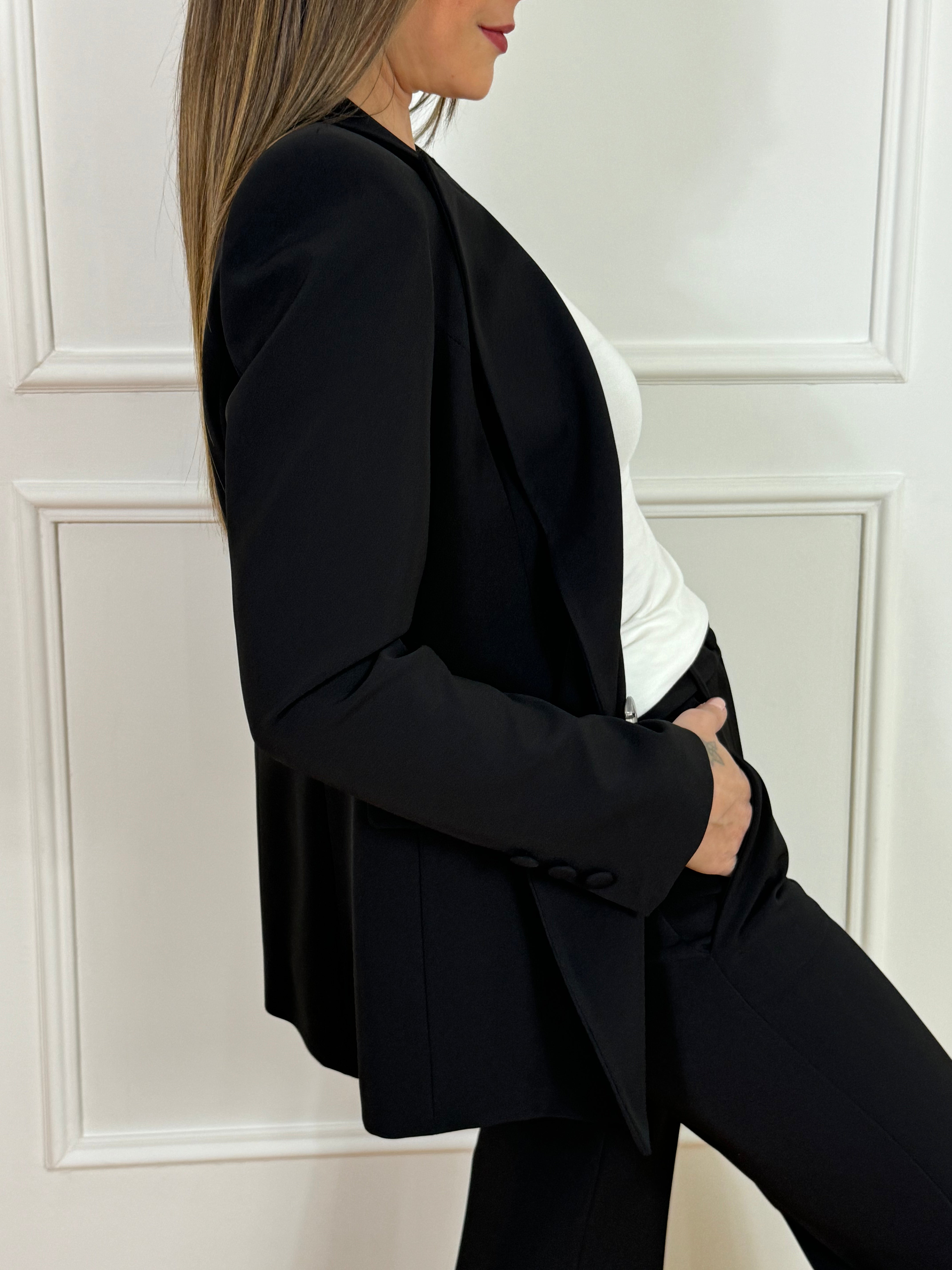 Completo tailleur Kontatto GIACCA DOPPIOPETTO + PANTALONE AMPIO FLARED