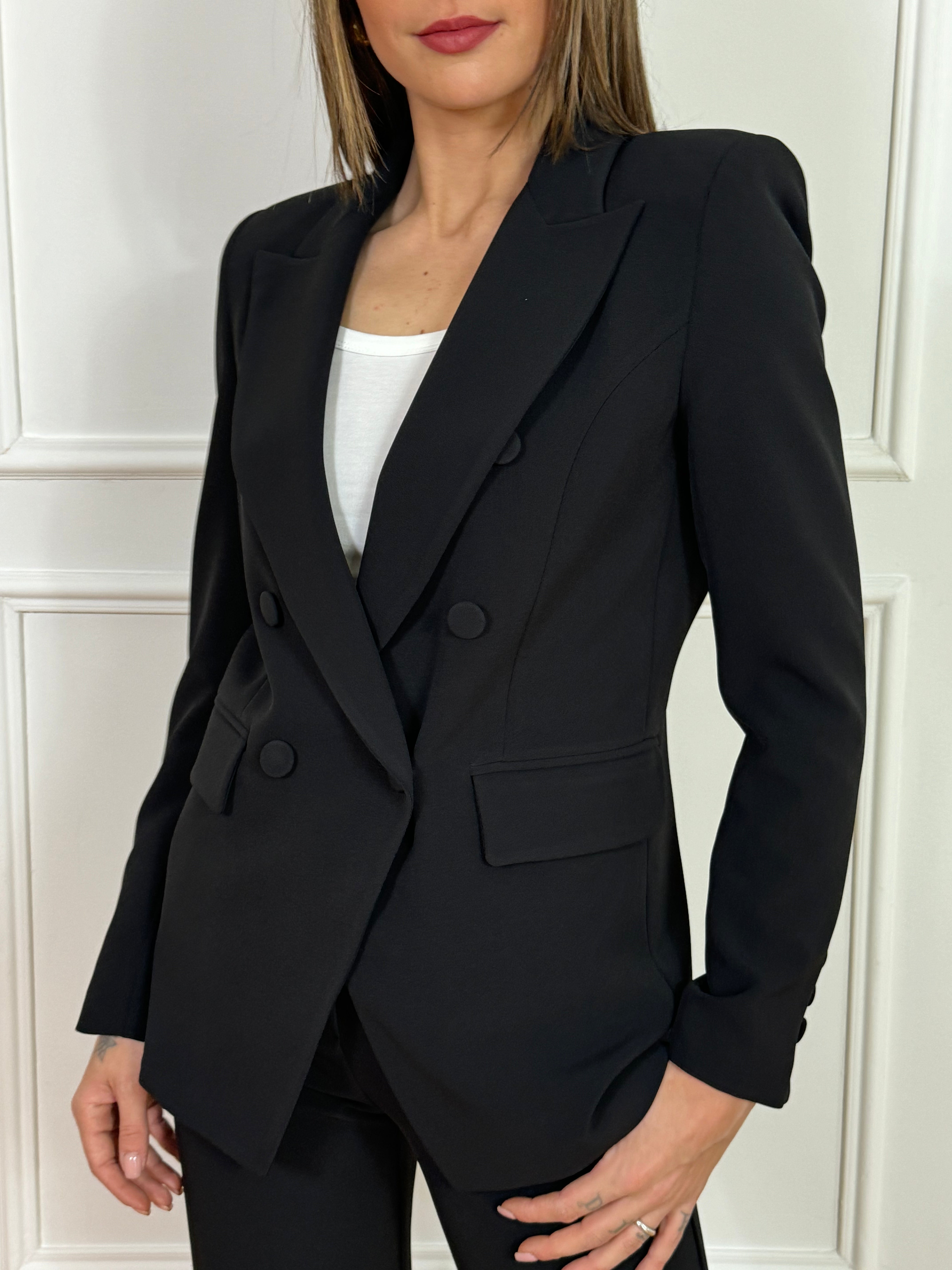 Completo tailleur Kontatto GIACCA DOPPIOPETTO + PANTALONE AMPIO FLARED