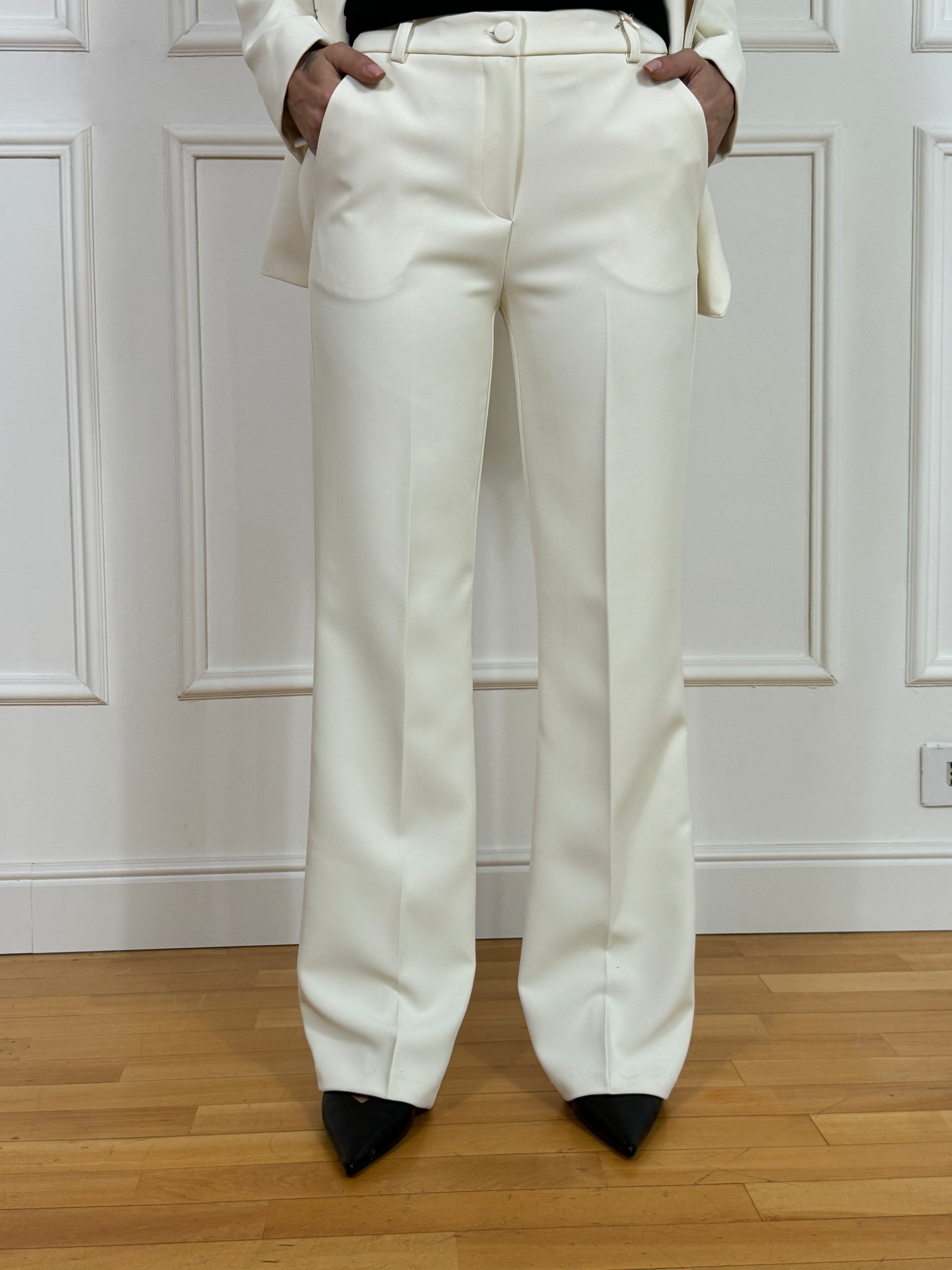 Completo tailleur Kontatto GIACCA DOPPIOPETTO + PANTALONE AMPIO FLARED
