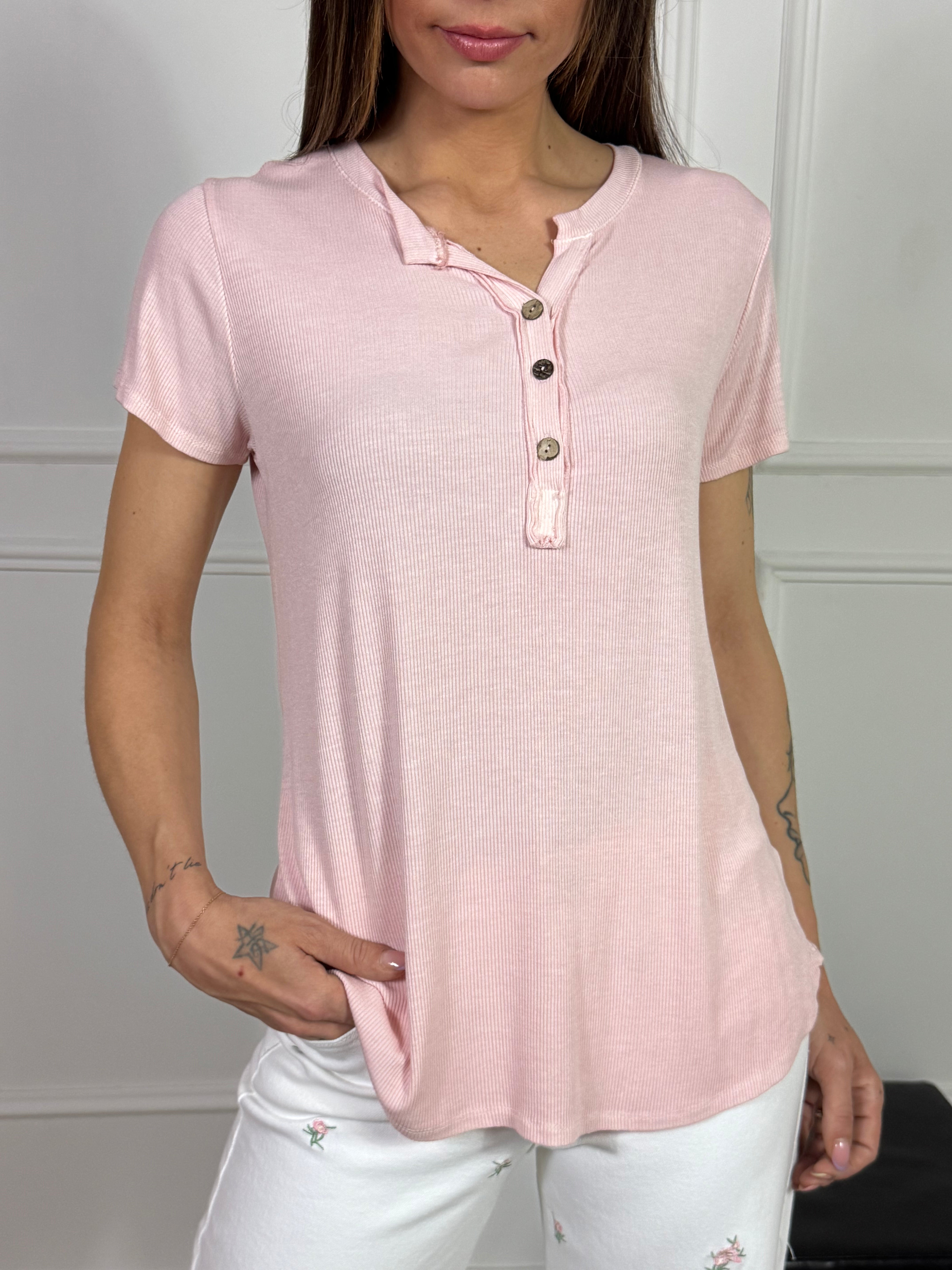 Maglia t-shirt cannettata serafino Victoria ILMH