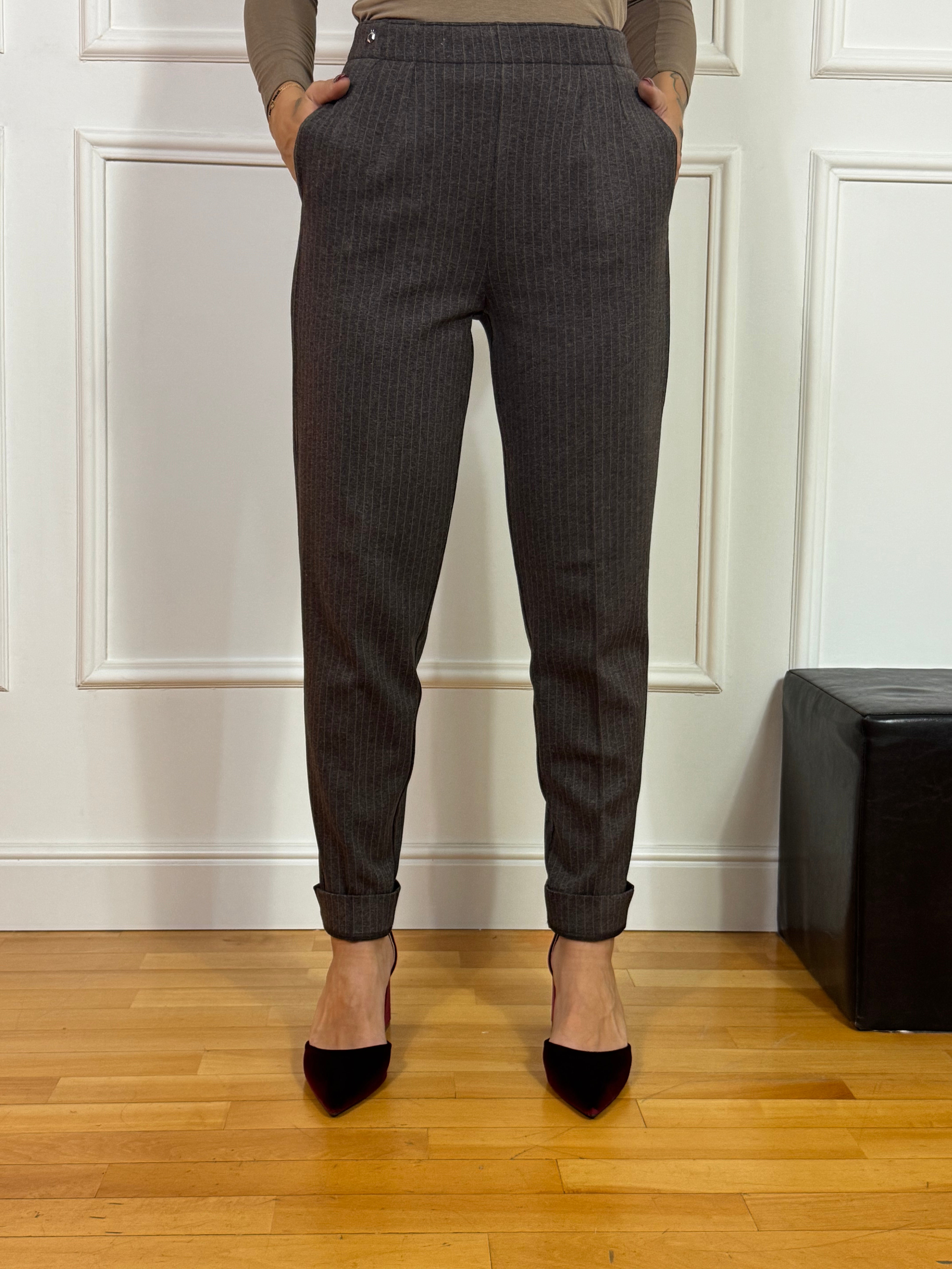 Pantalone SLIM CIGARETTE Ragno FANTASIA GESSATA