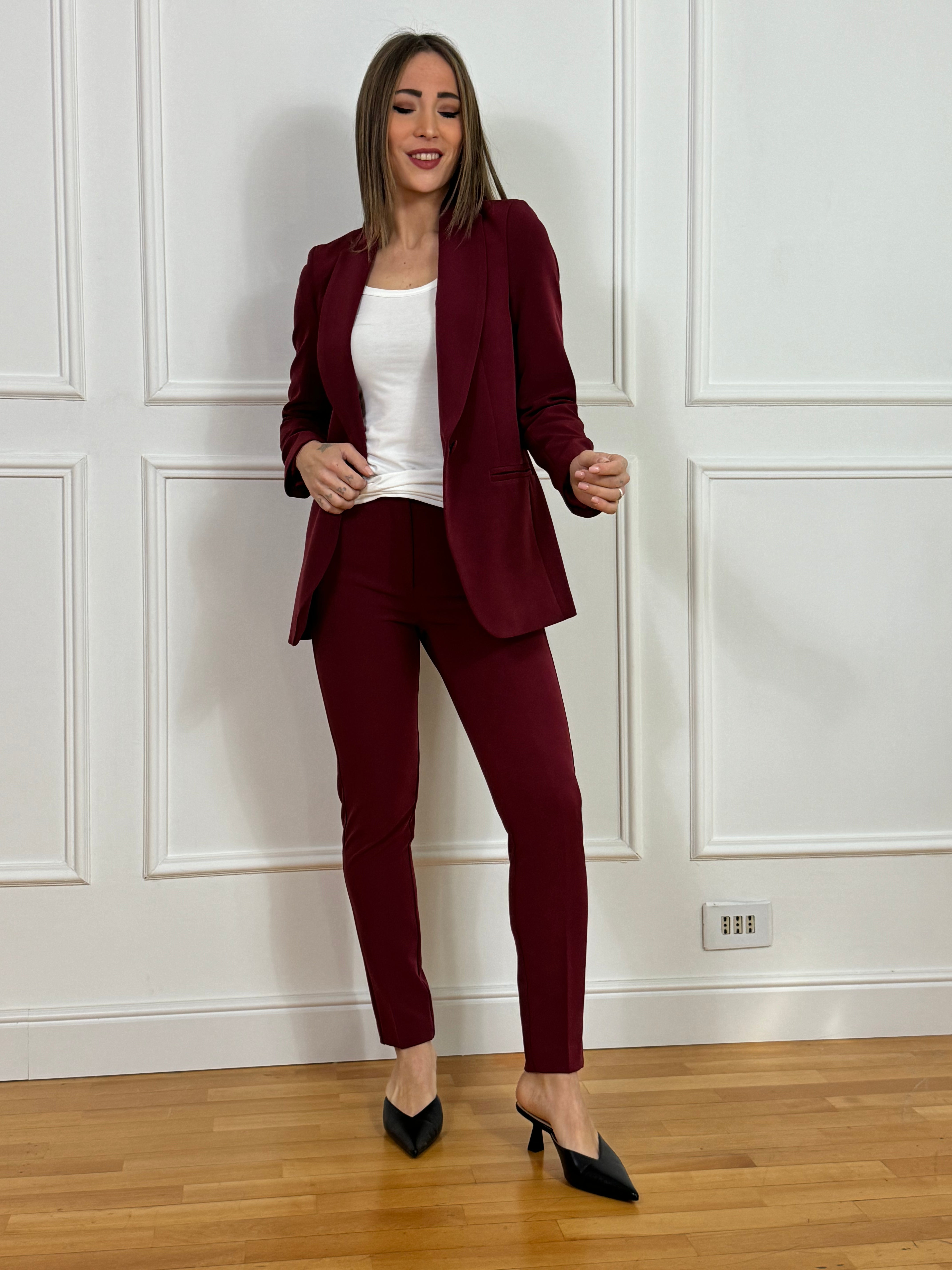Completo tailleur Kontatto GIACCA MONOPETTO + PANTALONE SLIM