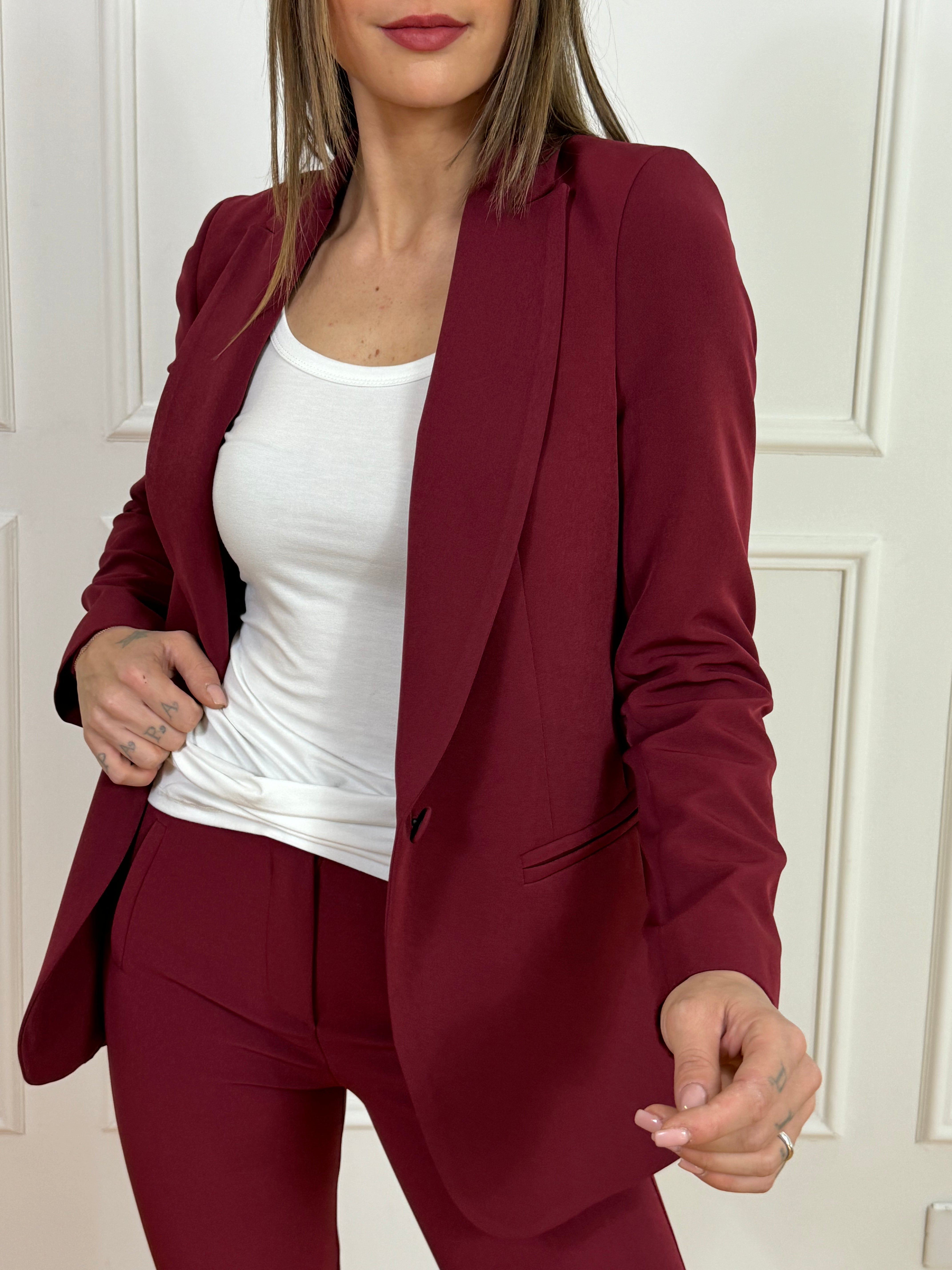 Completo tailleur Kontatto GIACCA MONOPETTO + PANTALONE SLIM