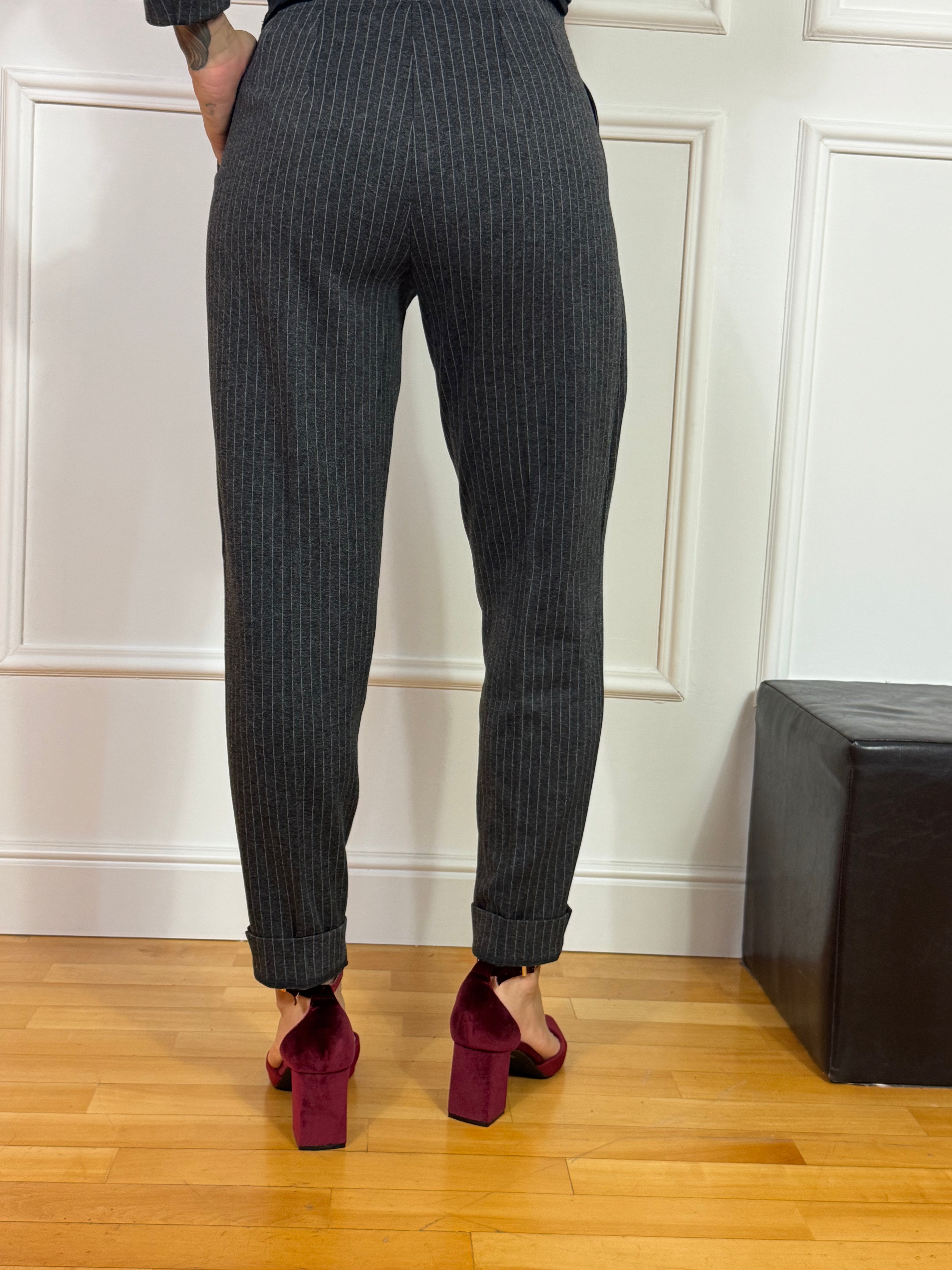 Pantalone SLIM CIGARETTE Ragno FANTASIA GESSATA