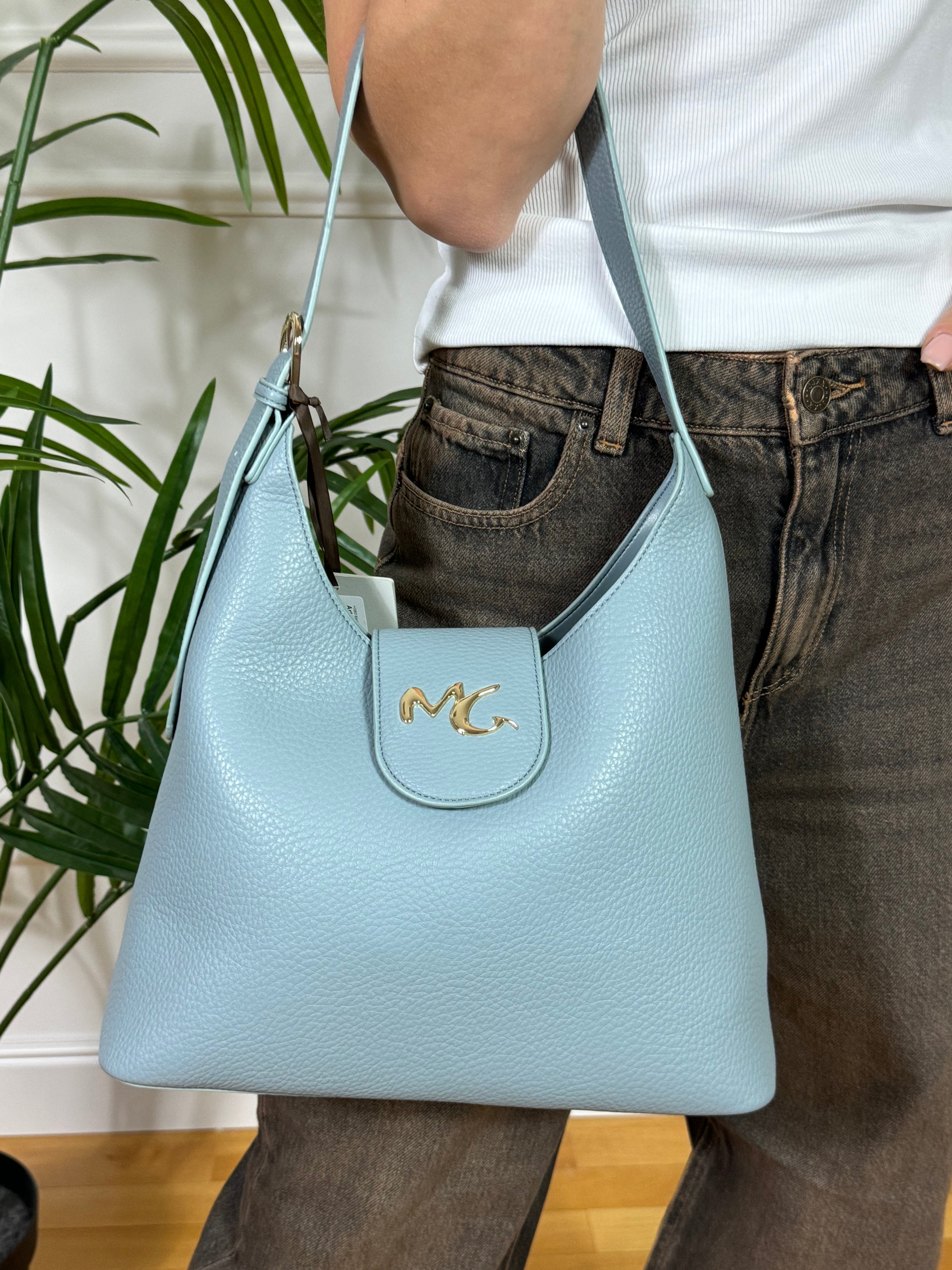 Borsa Manila Grace HOBO PICCOLA - CHIUSURA A CLIP CON PATTA
