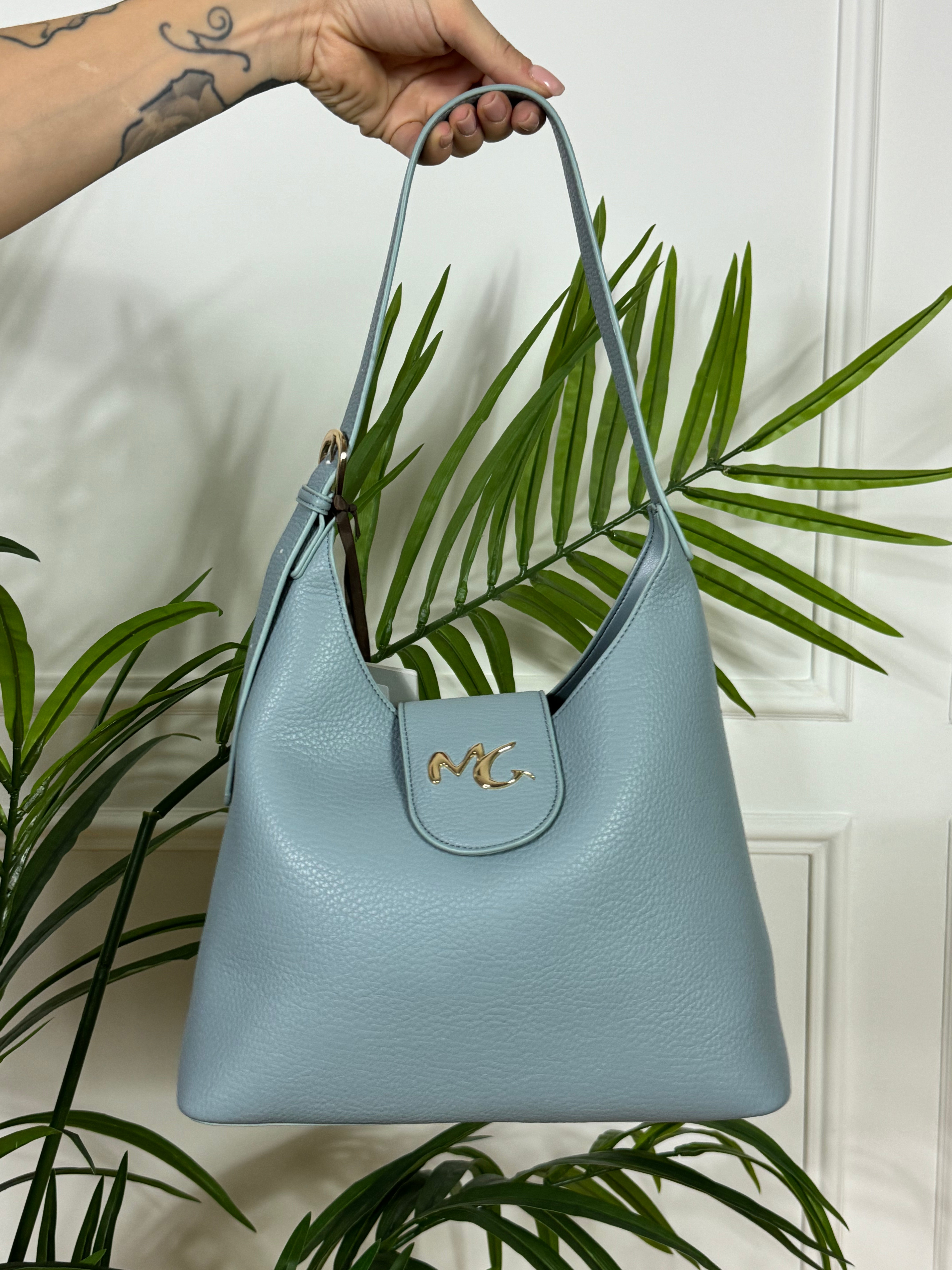 Borsa Manila Grace HOBO PICCOLA - CHIUSURA A CLIP CON PATTA
