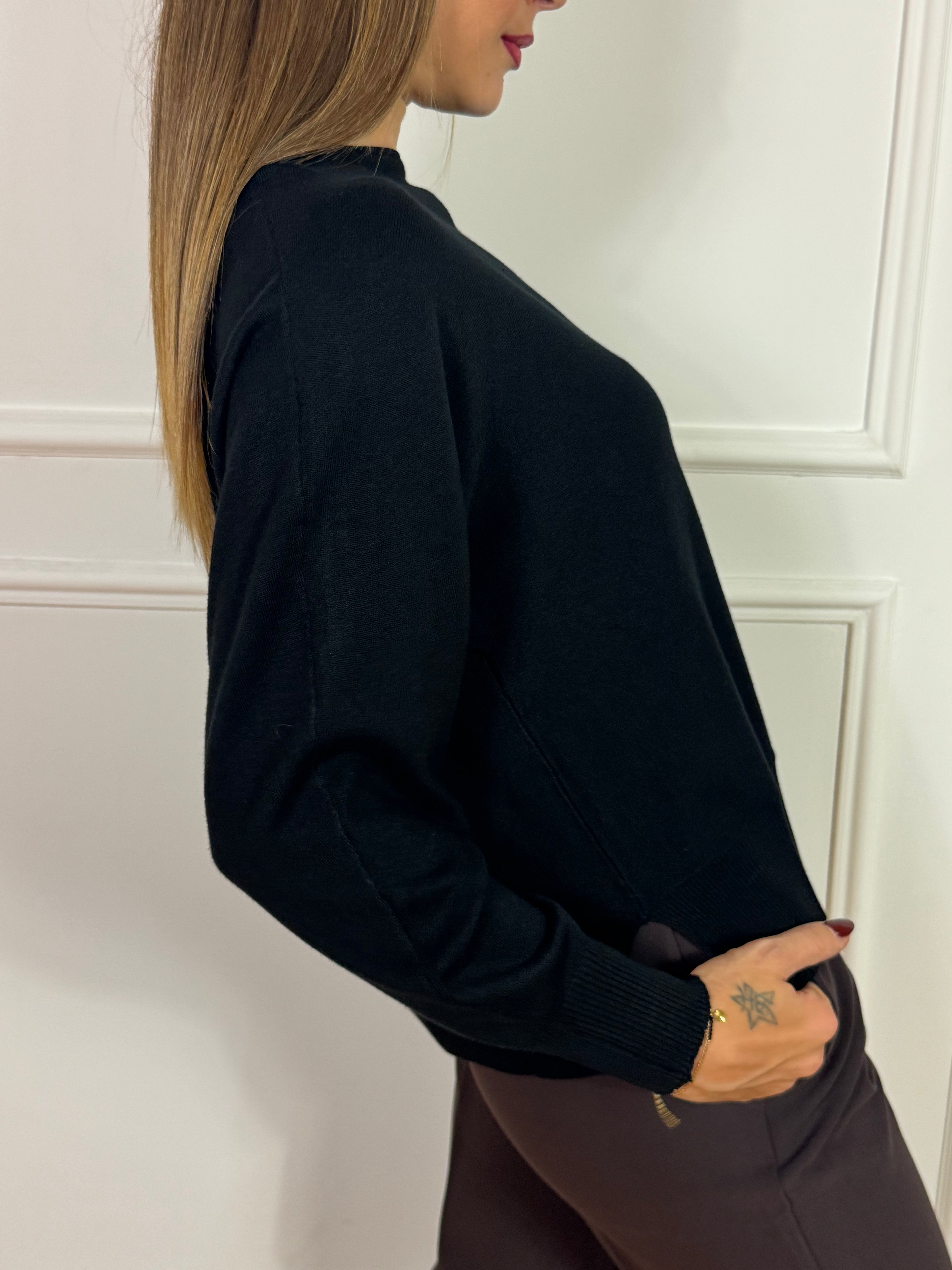 Maglia RAGNO comoda scollo a BARCHETTA