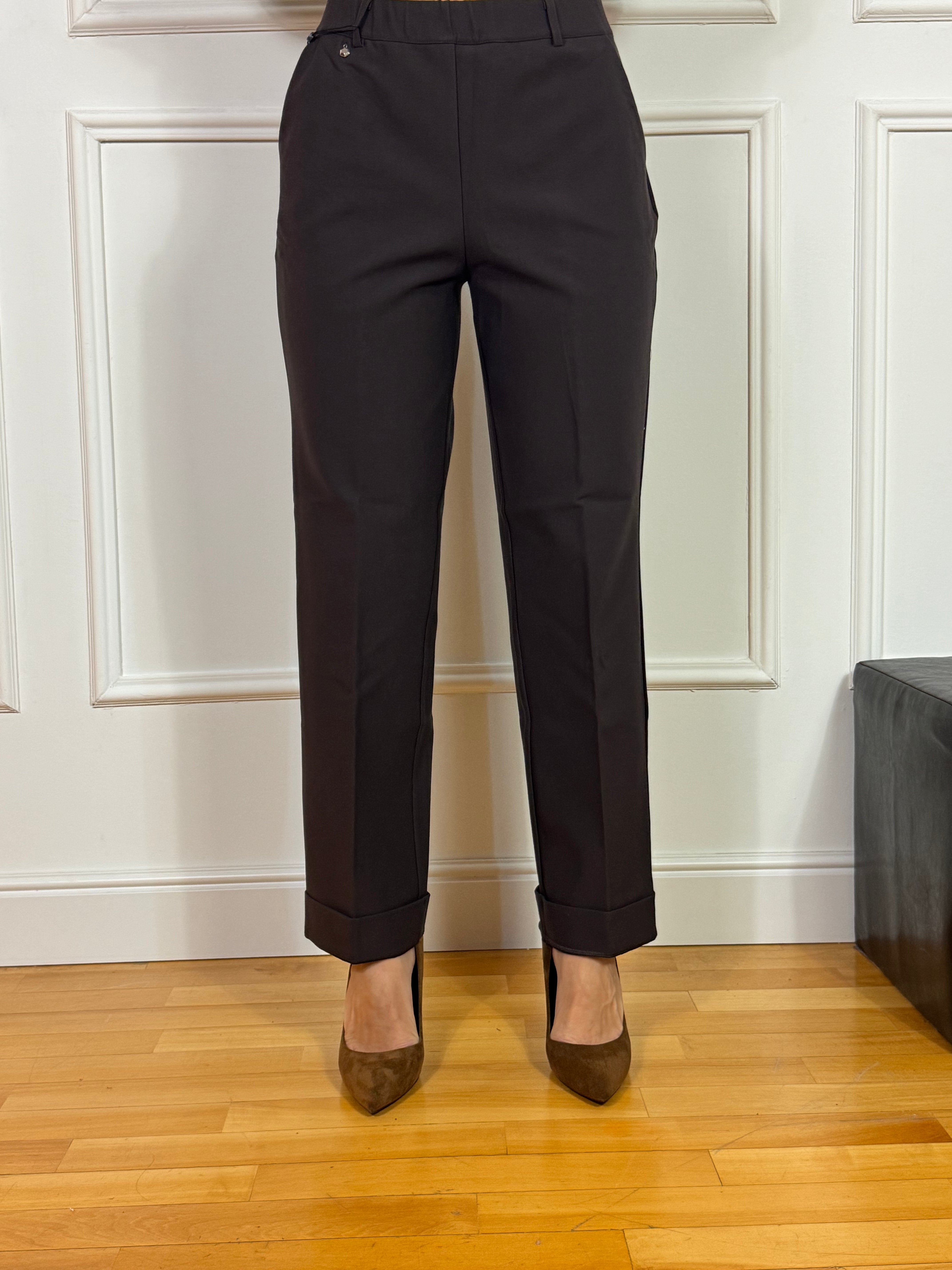 Pantalone WIDE with pockets Ragno TINTA UNITA - GAMBA DRITTA