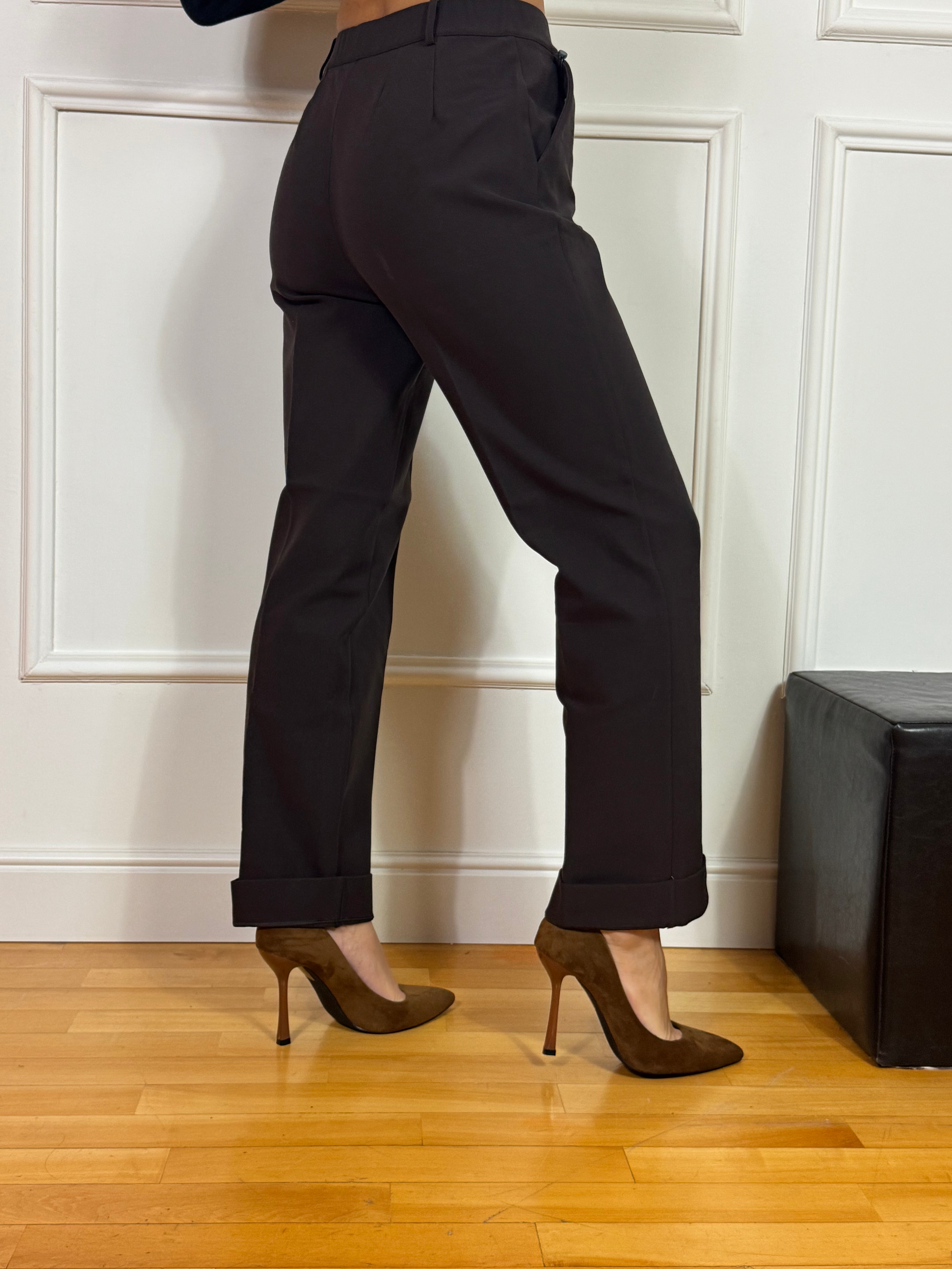 Pantalone WIDE with pockets Ragno TINTA UNITA - GAMBA DRITTA