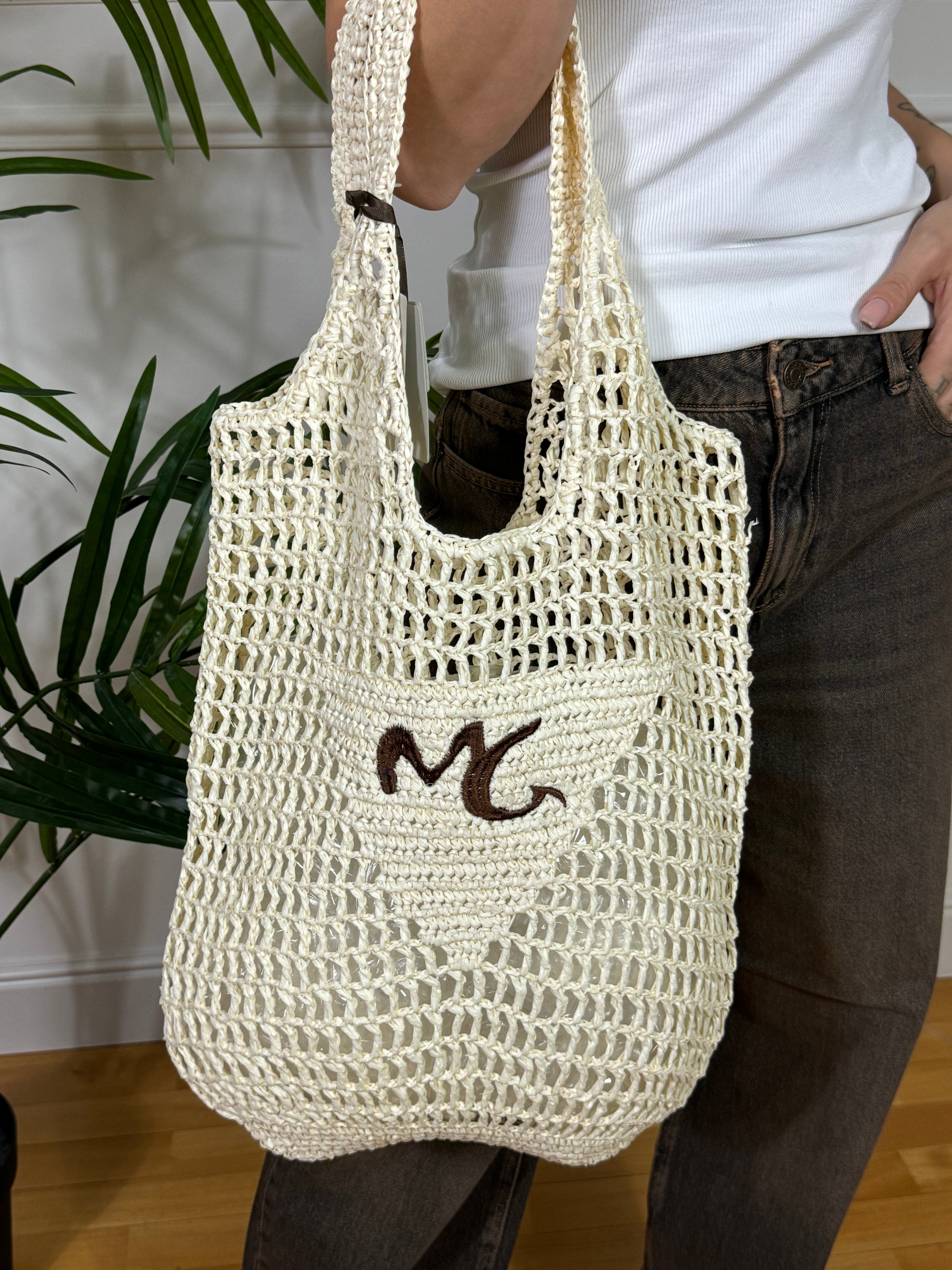 Borsa Manila Grace RAFFIA - A RETE