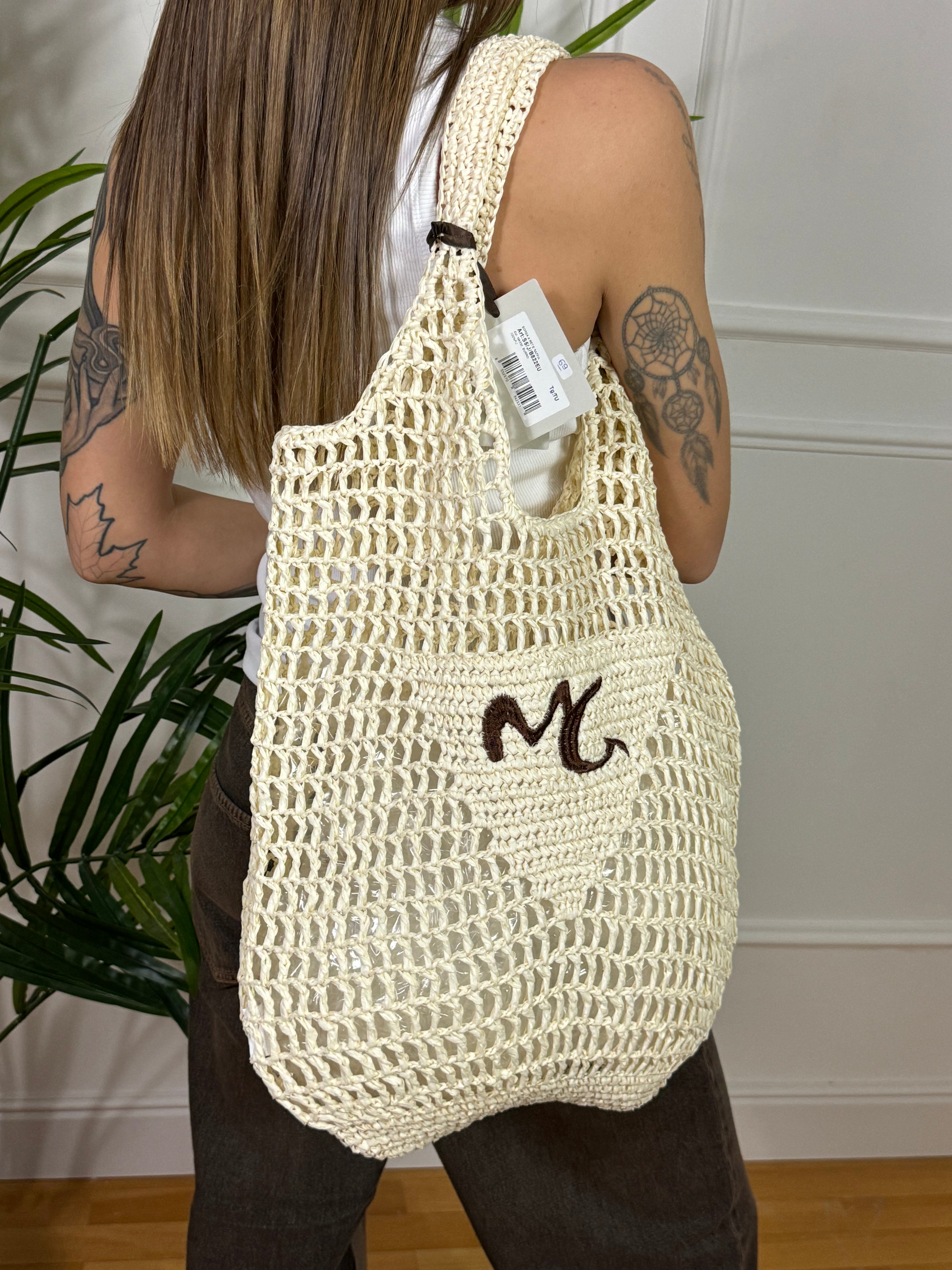 Borsa Manila Grace RAFFIA - A RETE