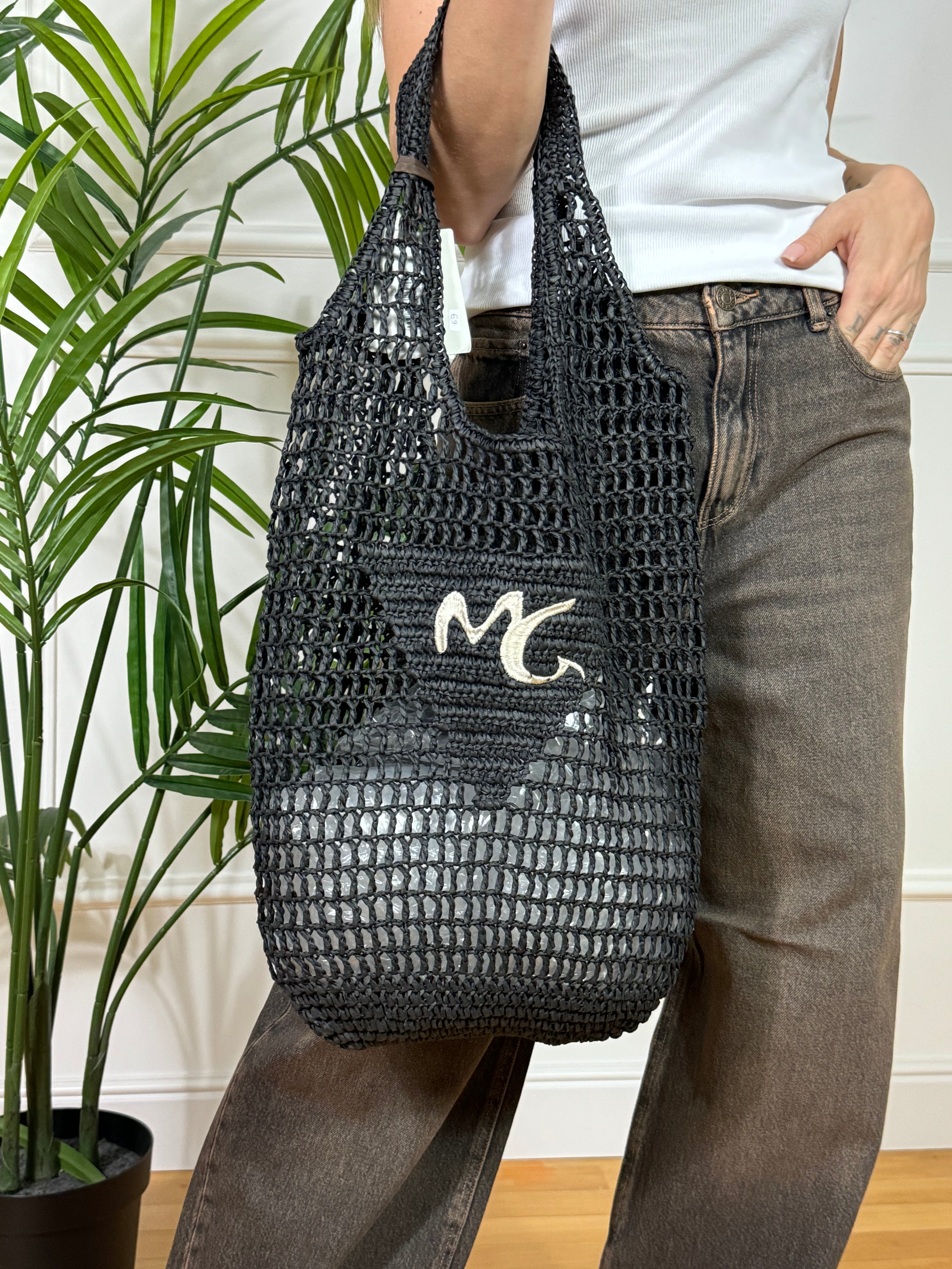 Borsa Manila Grace RAFFIA - A RETE