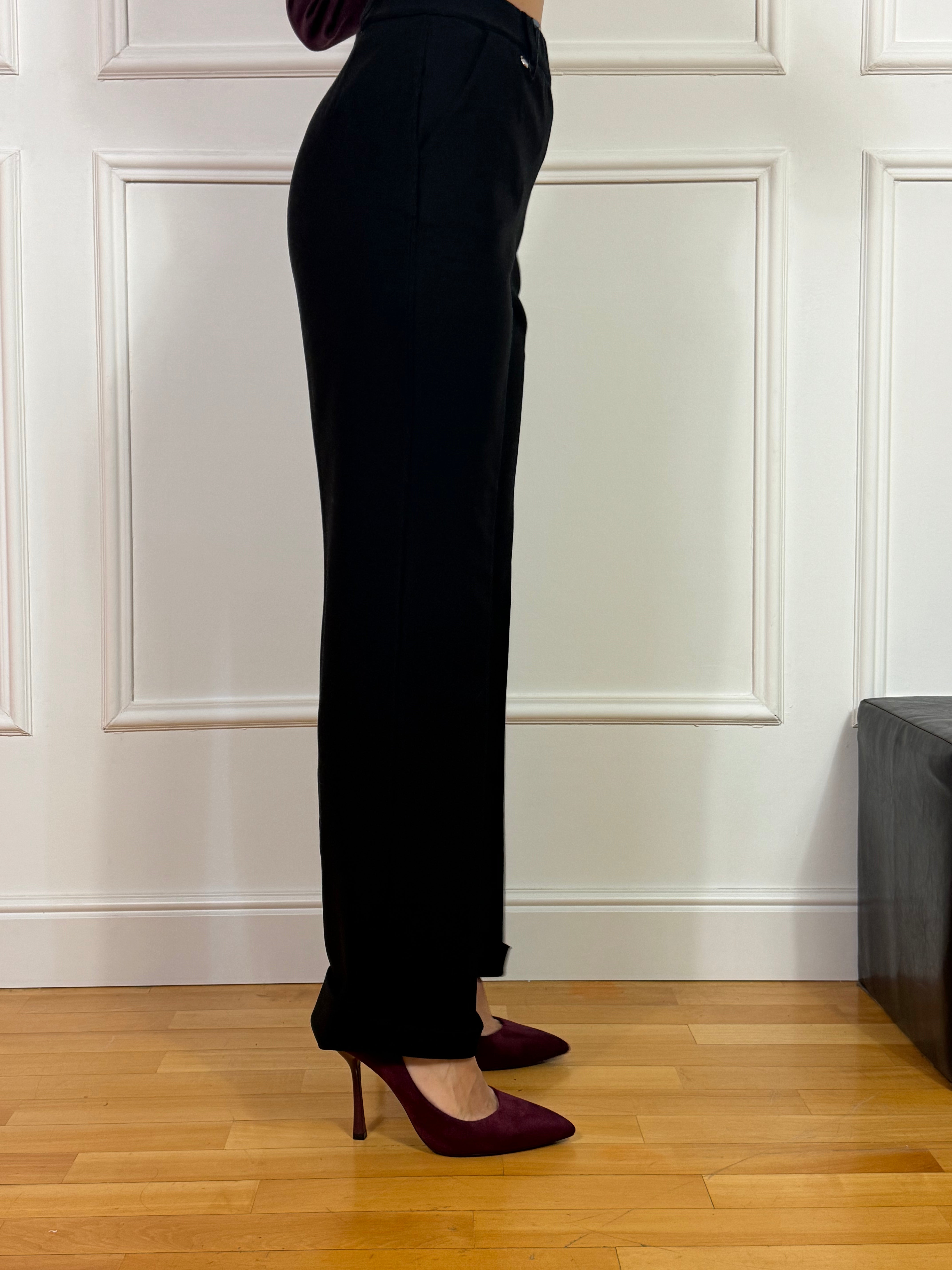Pantalone WIDE with pockets Ragno TINTA UNITA - GAMBA DRITTA