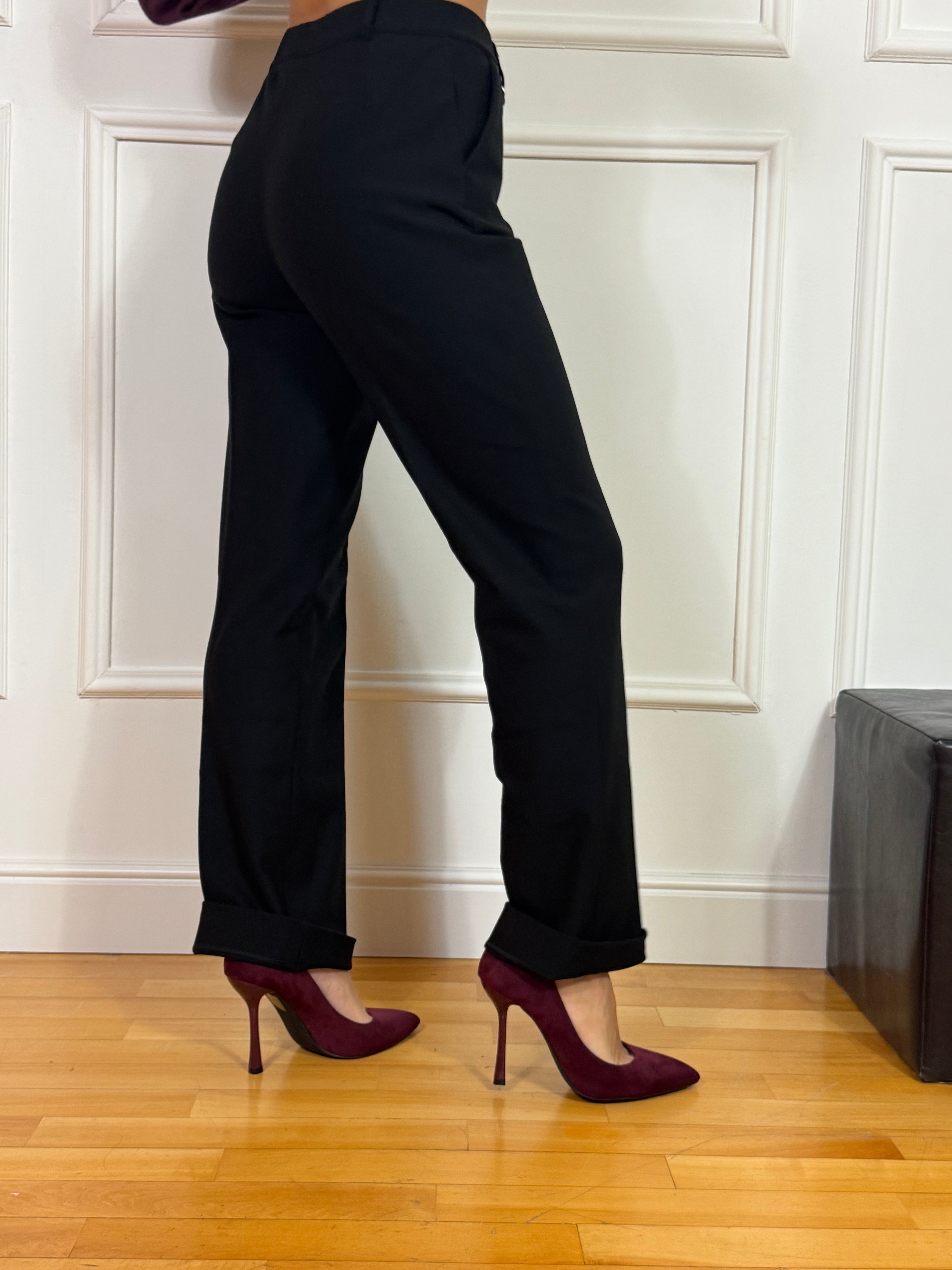 Pantalone WIDE with pockets Ragno TINTA UNITA - GAMBA DRITTA